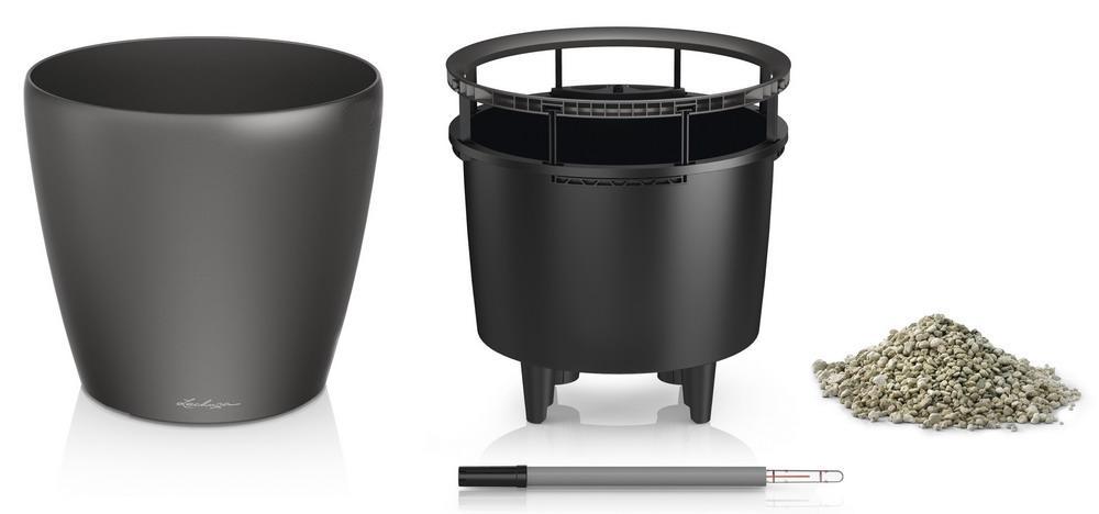 LECHUZA CLASSICO LS Round Poly Resin Self-watering Planter