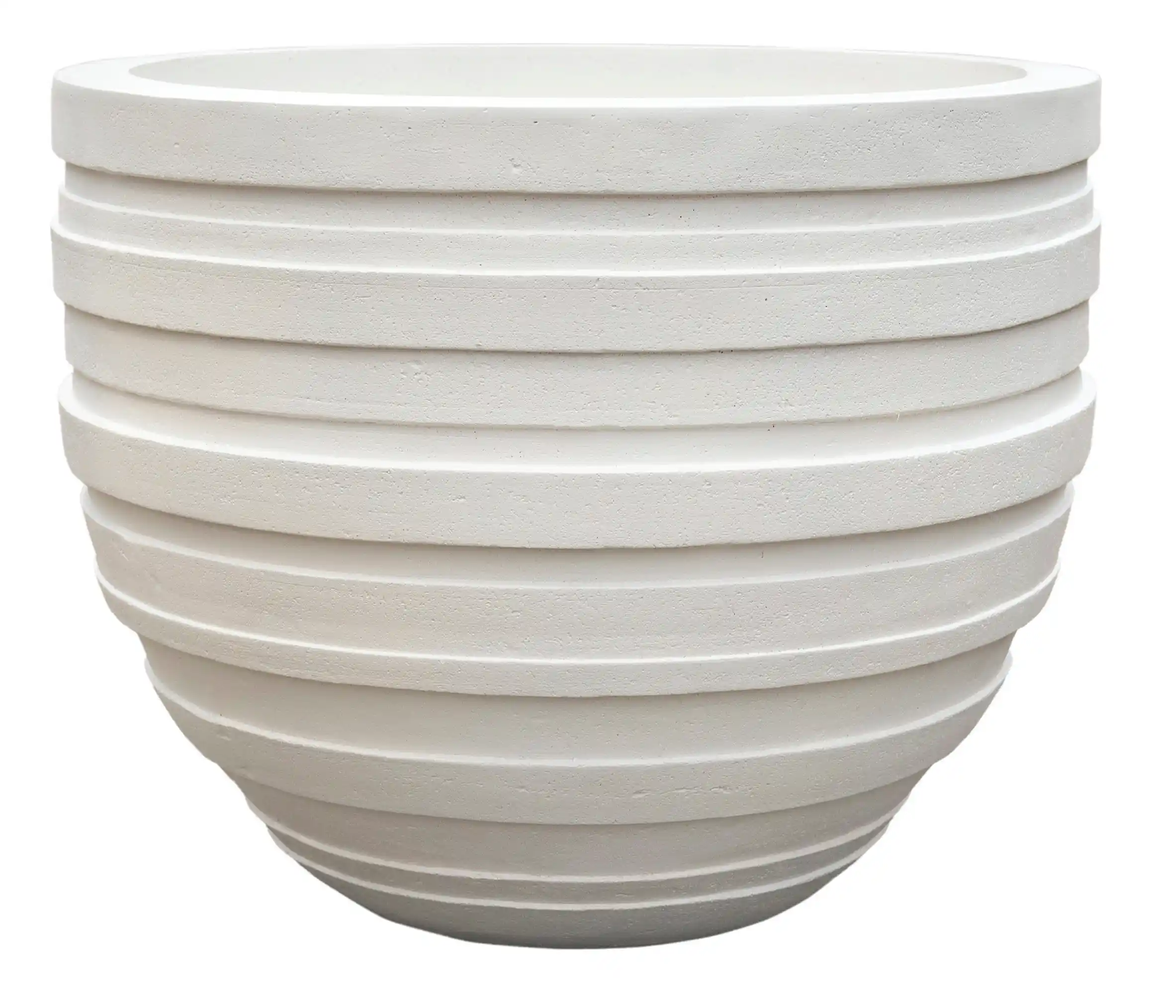 Polystone Ribbed Planter | Indoor and Outdoor Plant Pot