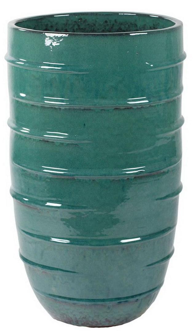 Ceramic Circular Round Tall Glossy Planter Pot In/Out