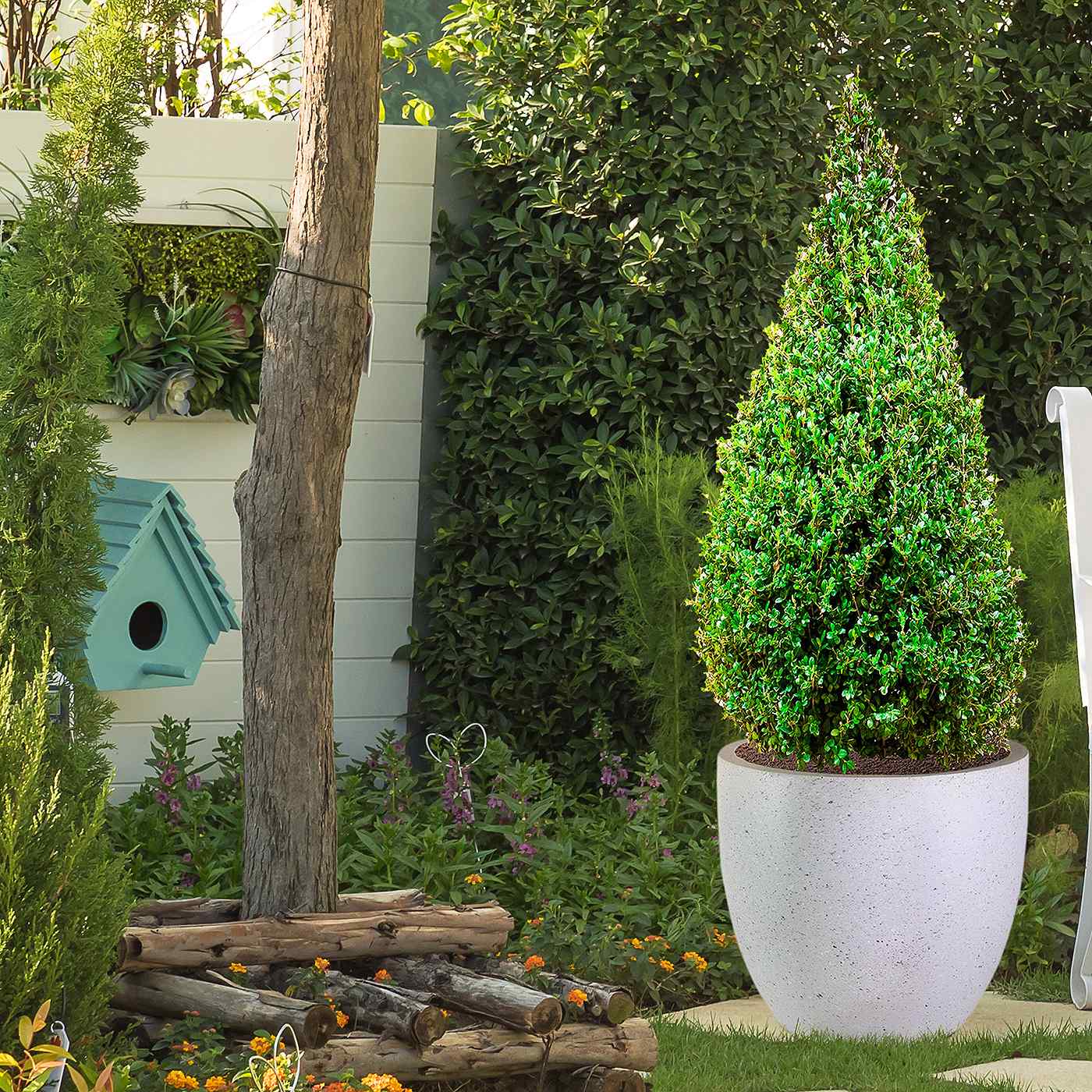 IDEALIST Lite Contemporary Light Concrete Egg Planter