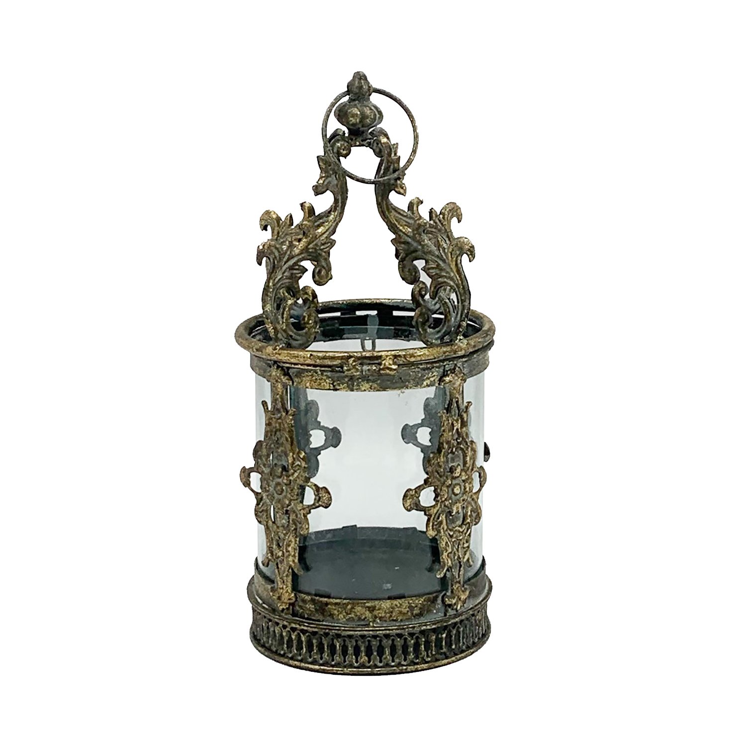 Round Metal Natural Ornament Garden Lantern by Minster