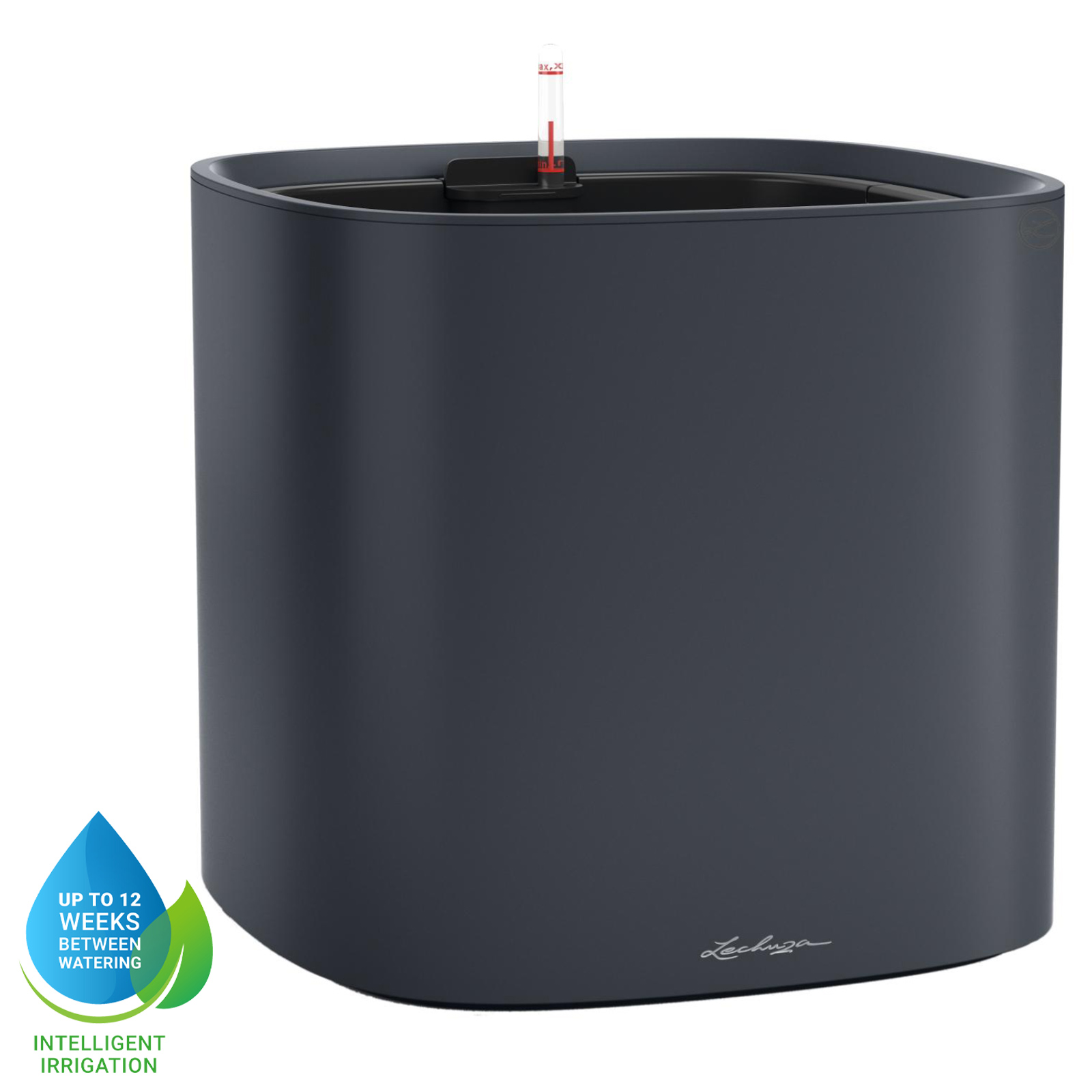 LECHUZA PILA Color Square Poly Resin Self-watering Planter