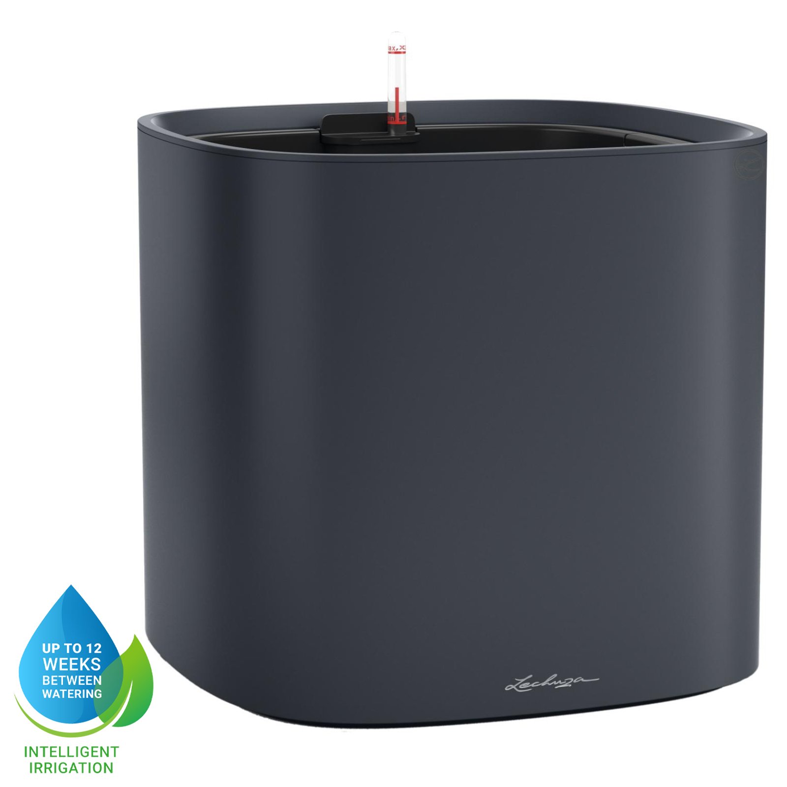 LECHUZA PILA Color Square Poly Resin Self-watering Planter