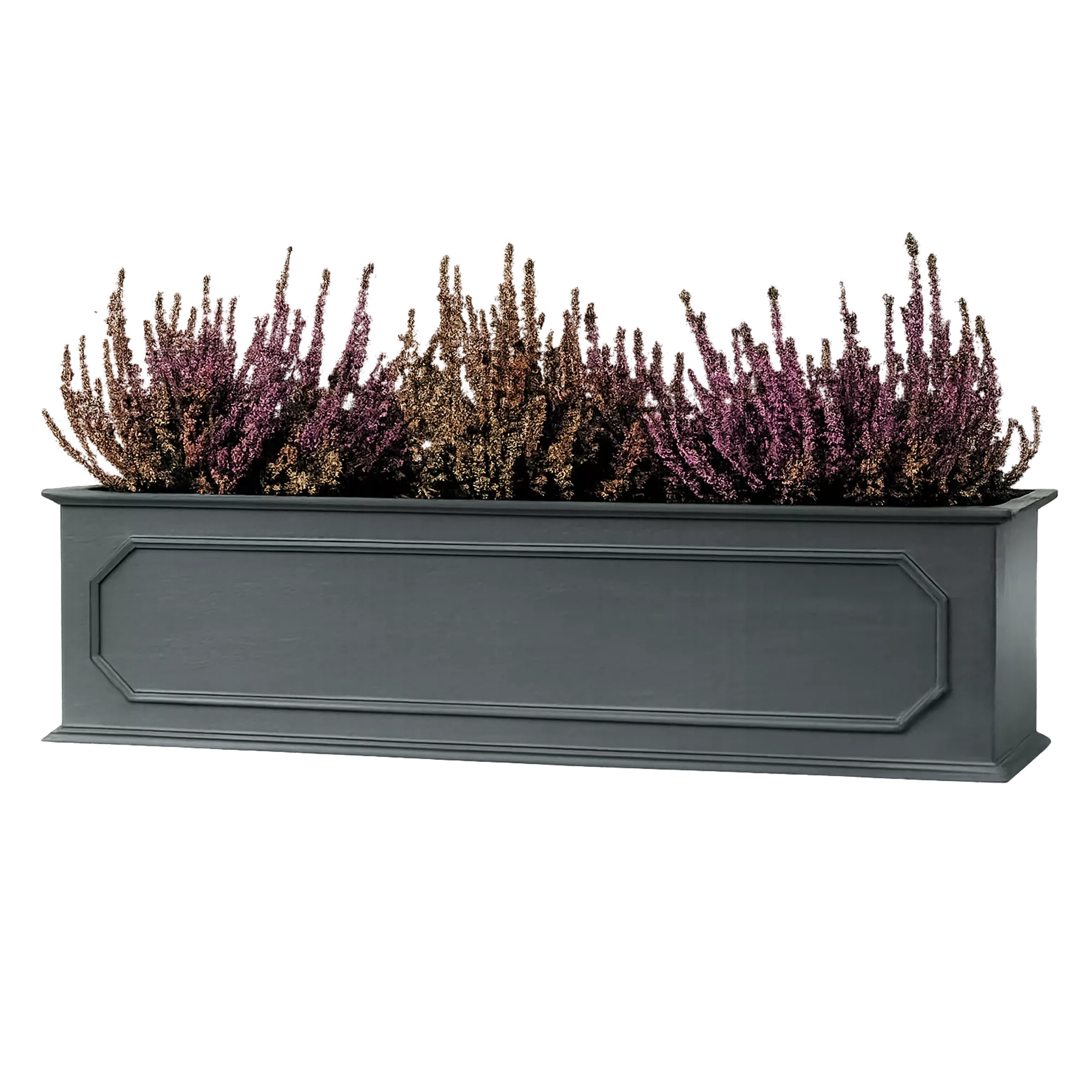 Stuart Window Flower Box Fiberglass Trough Faux Lead Planter Pot In/Out