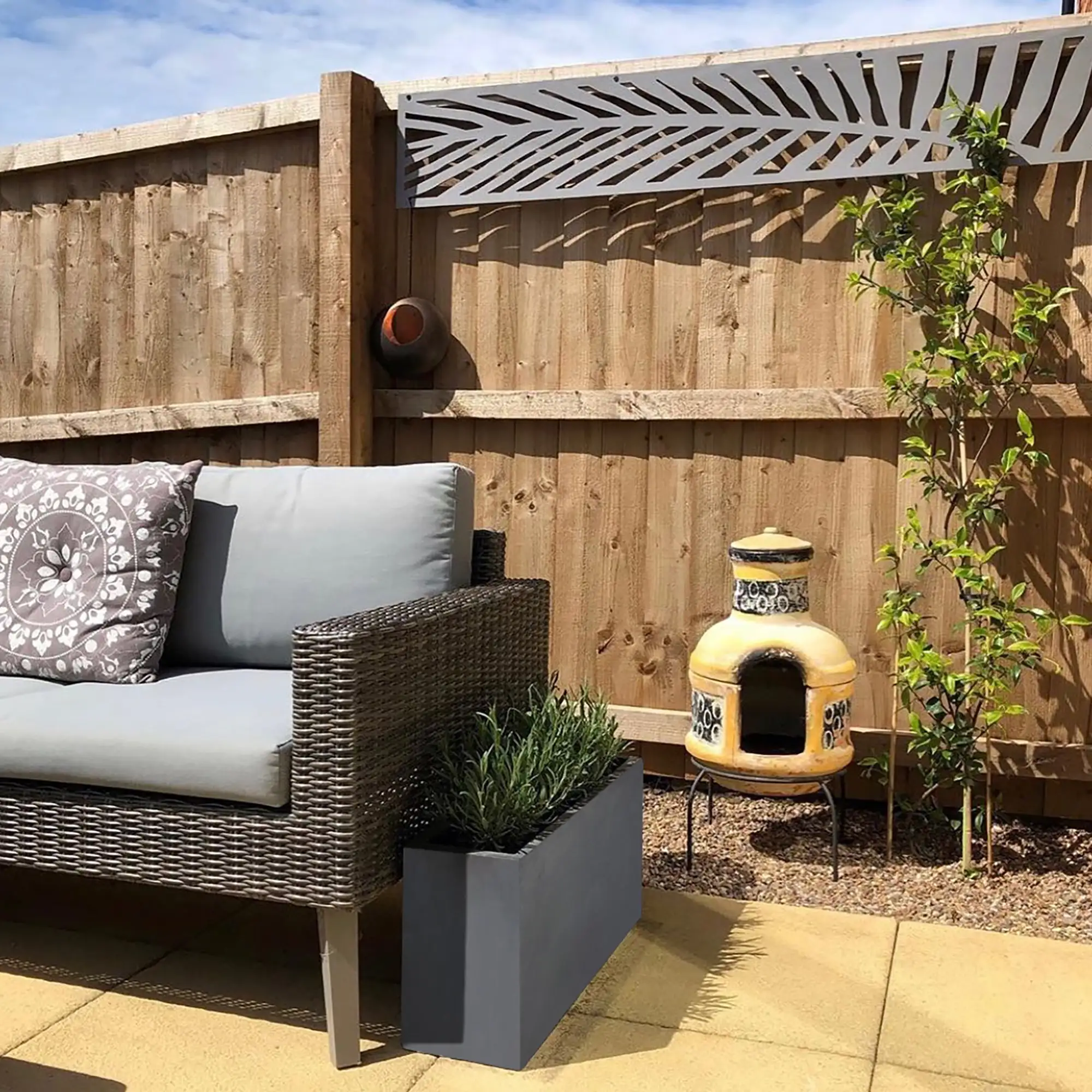 IDEALIST Lite Contemporary Light Concrete Trough Planter