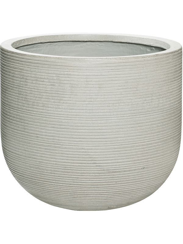 Ridged Ficonstone Round Planter | Indoor and Outdoor Plant Pot
