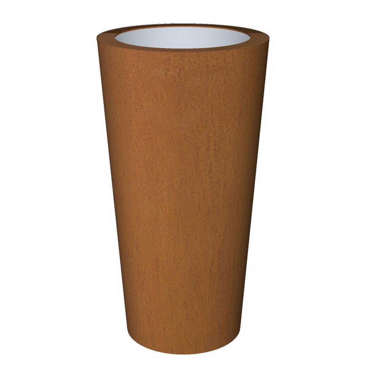 Cortenstyle Basic Conica Topper Tall Planter IN\OUT