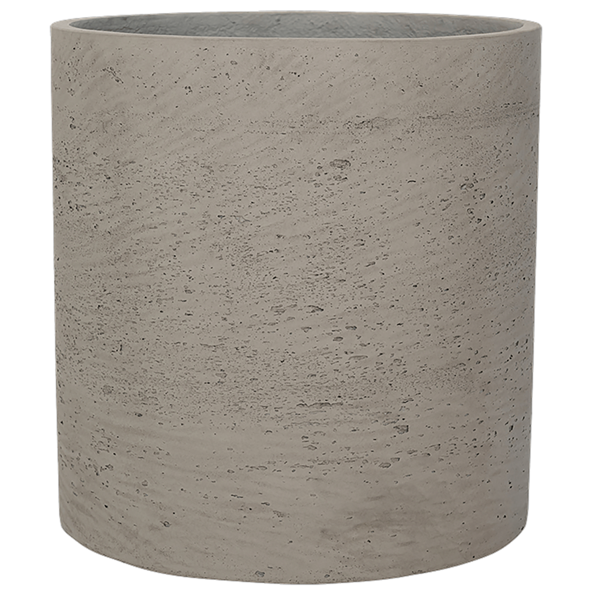 Rough Fibreclay Cylinder Round Planter | Indoor and Outdoor Plant Pot