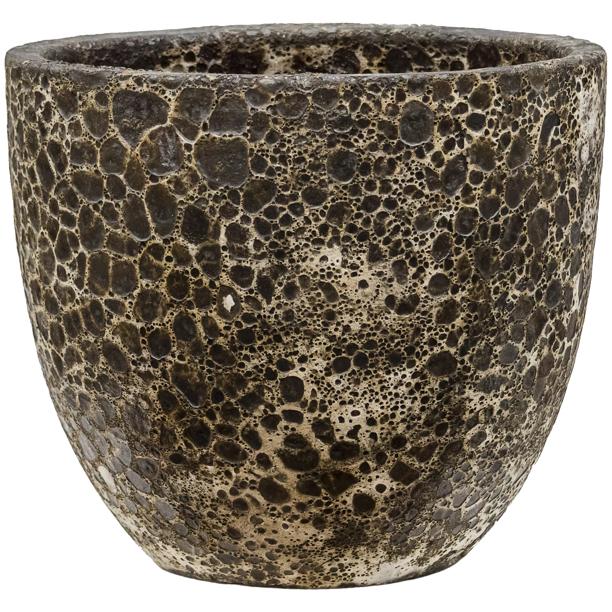 Lava Ceramic Round Planter | Indoor and Outdoor Plant Pot