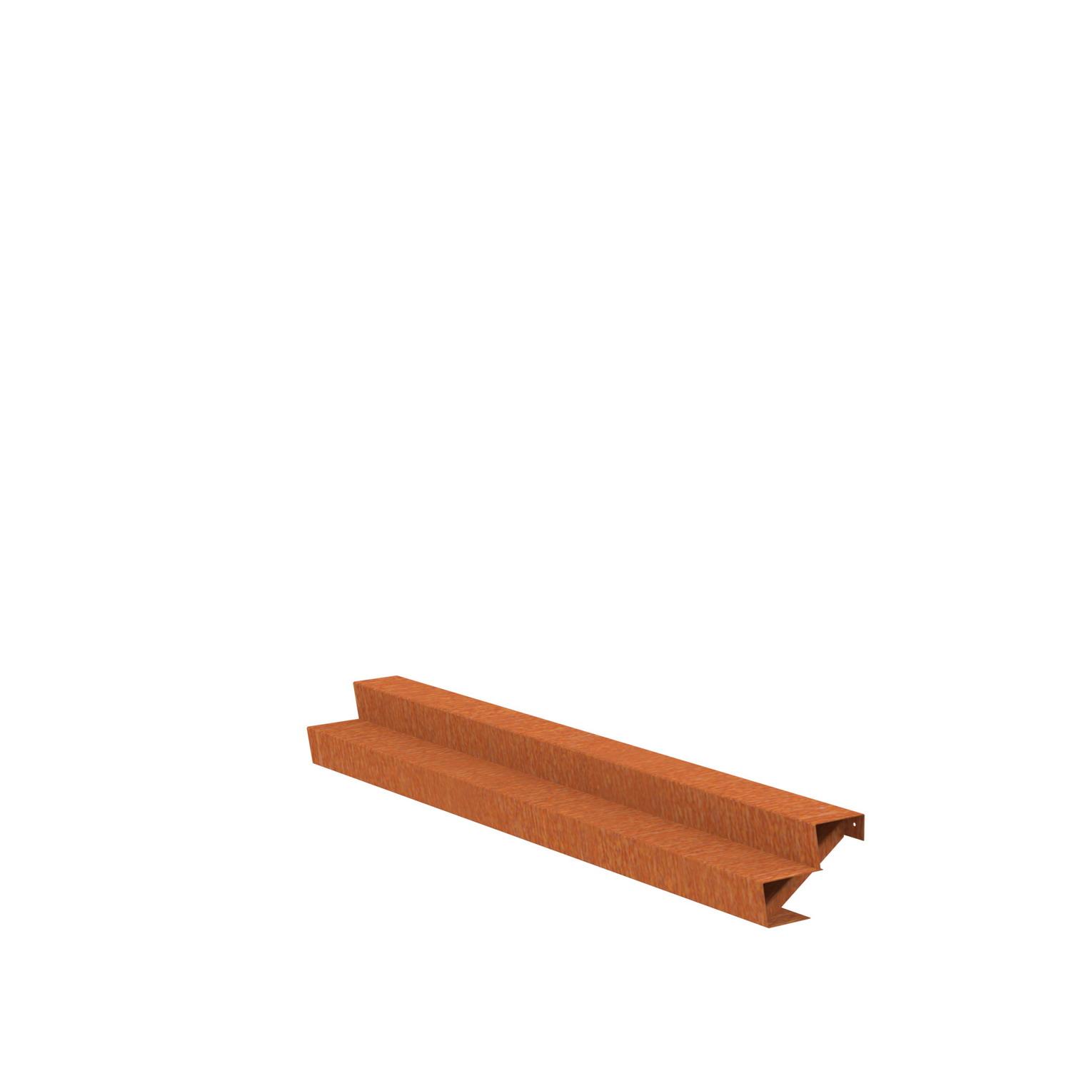 2 Steps Corten Steel Stair