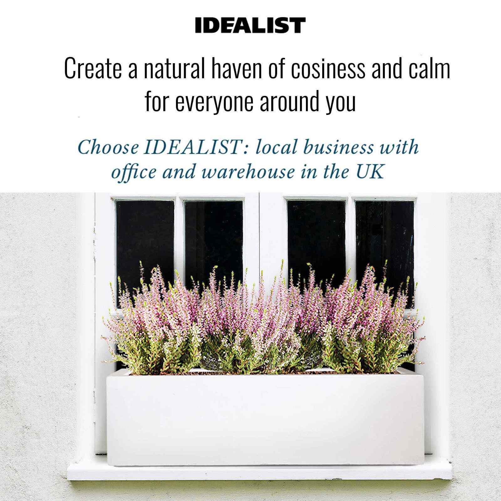 IDEALIST Lite Window Box Light Concrete Planter