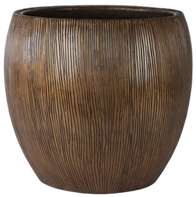 Composits Twist Pot Round Planter IN\OUT