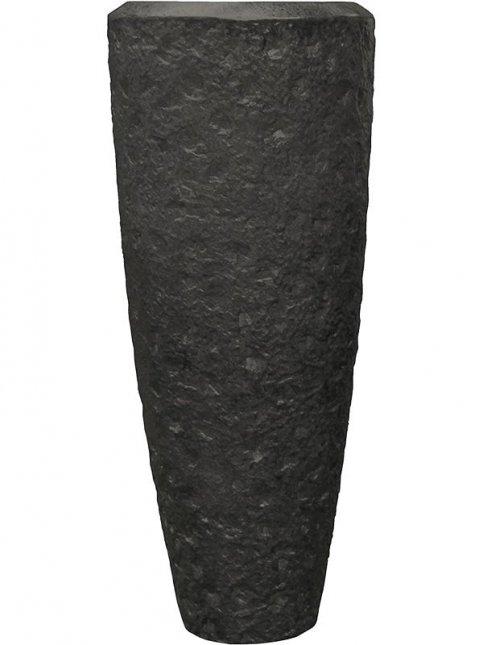 Composits Polystone Partner Rockwell Round Tall Indoor Planter Pot