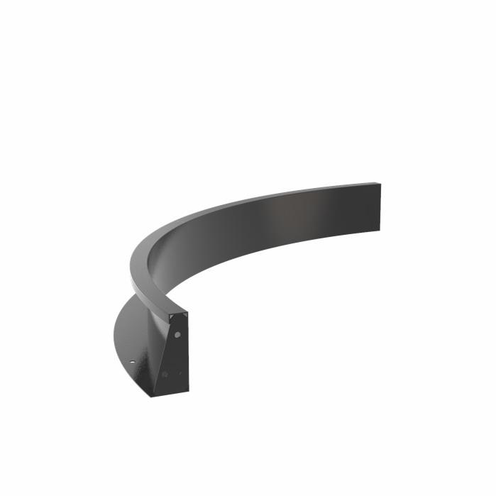 Aluminium 4ml Retaining Wall Inside Curve