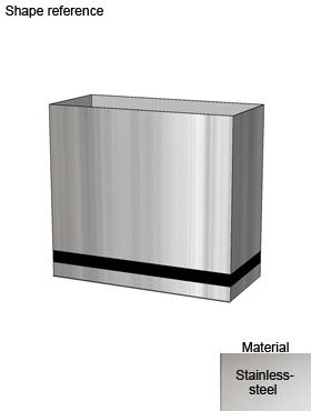 Superline Trend Plus on Wheels Rectangle Indoor Planter