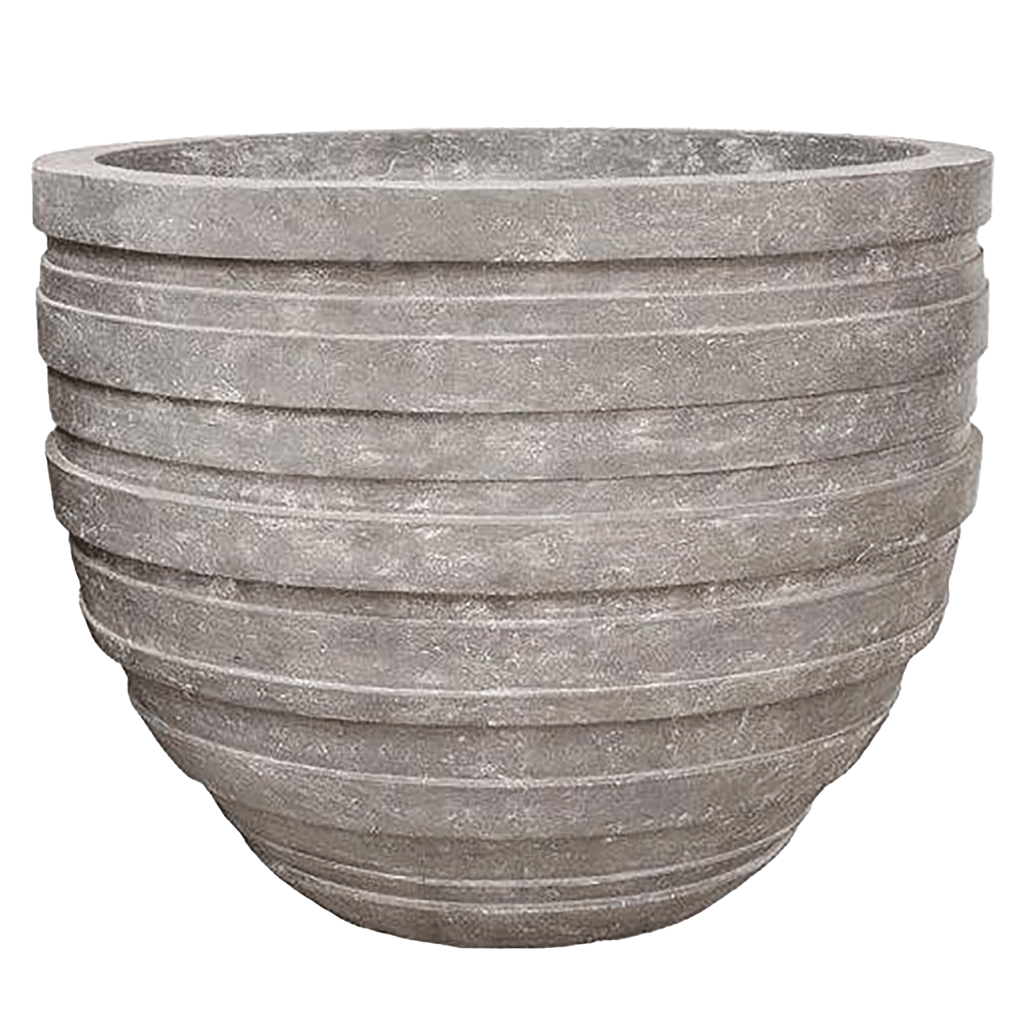Polystone Ribbed Planter | Indoor and Outdoor Plant Pot