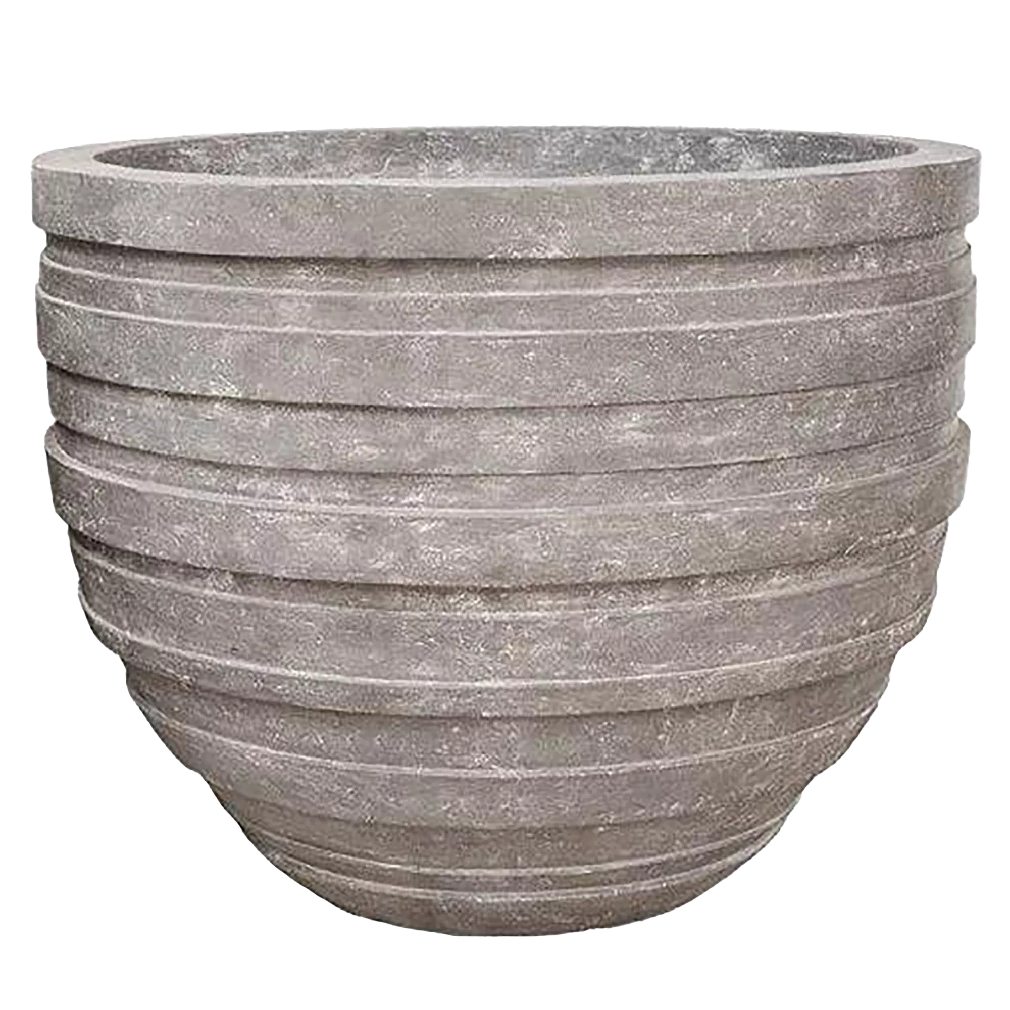 Polystone Ribbed Planter | Indoor and Outdoor Plant Pot