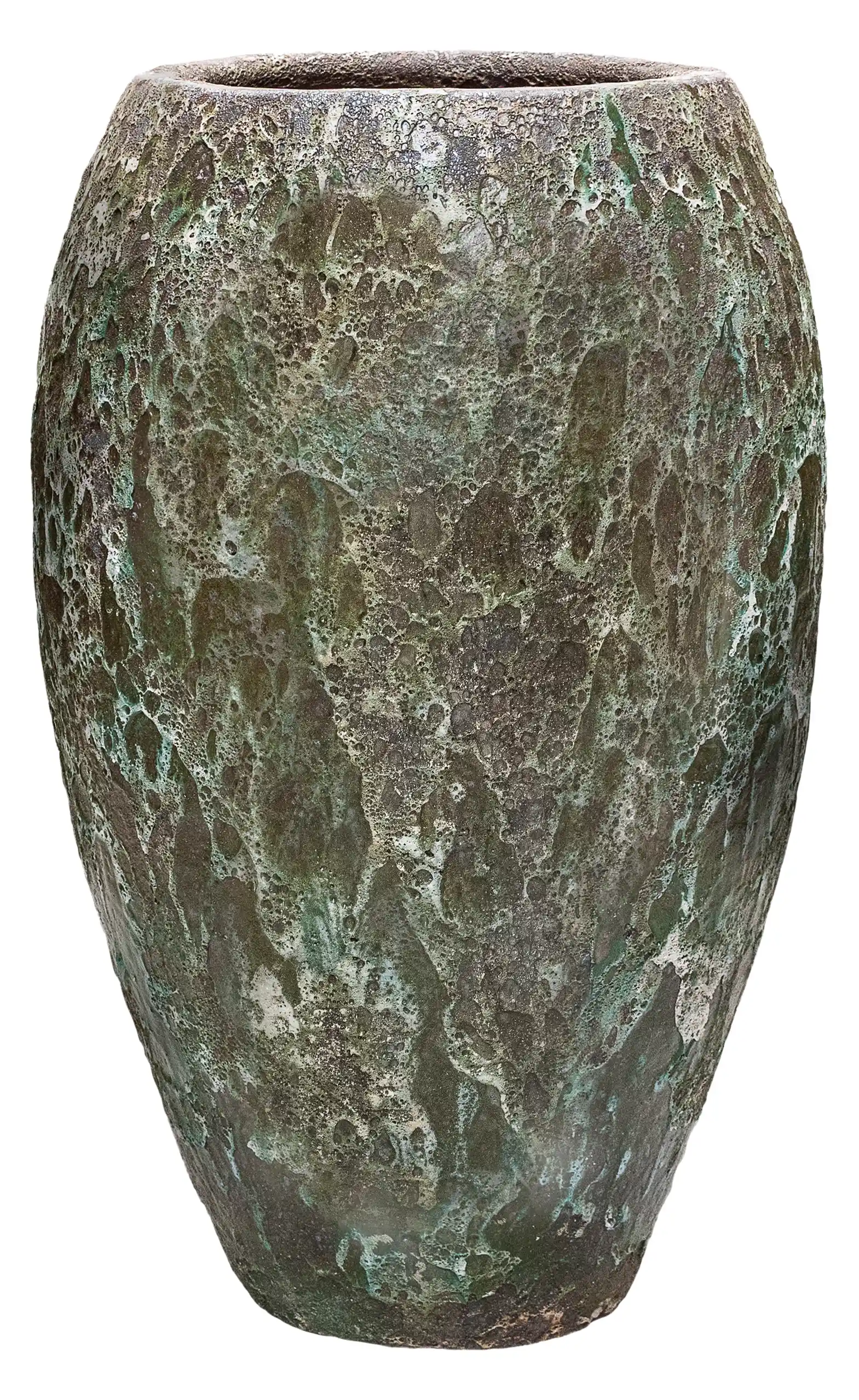 Lava Ceramic Tall Planter | Large Indoor and Outdoor Plant Pot Vase