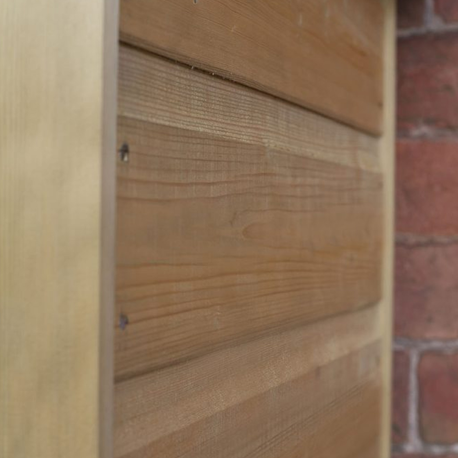 Installed Outdoor Pressure Treated Wooden Shiplap Apex Tall Garden Store by Forest Garden