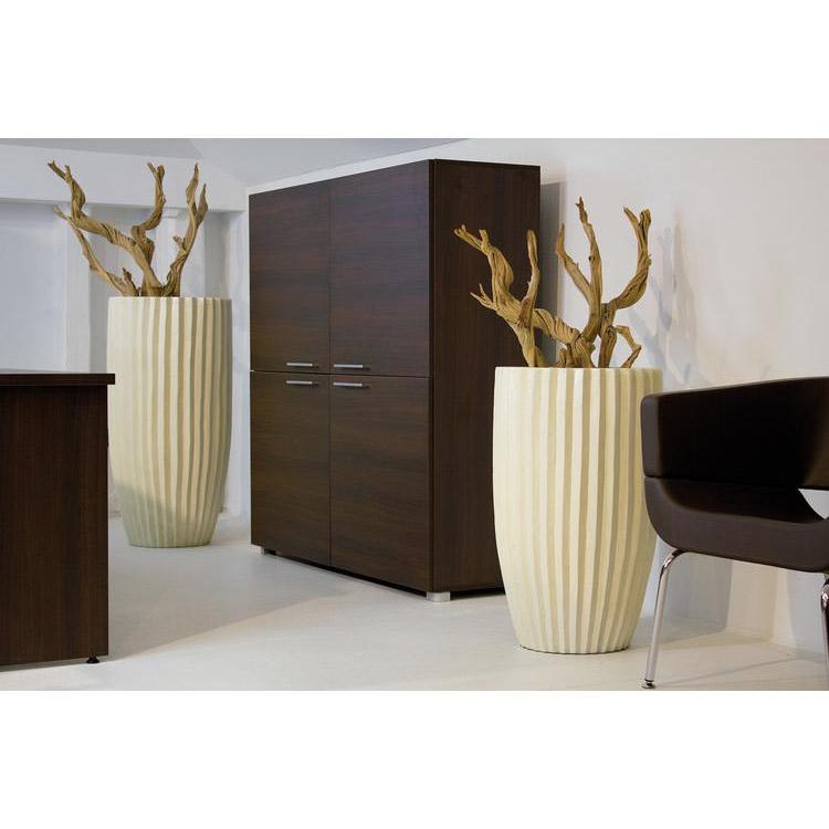 Sahara Round Tall Polystone Outdoor Planter