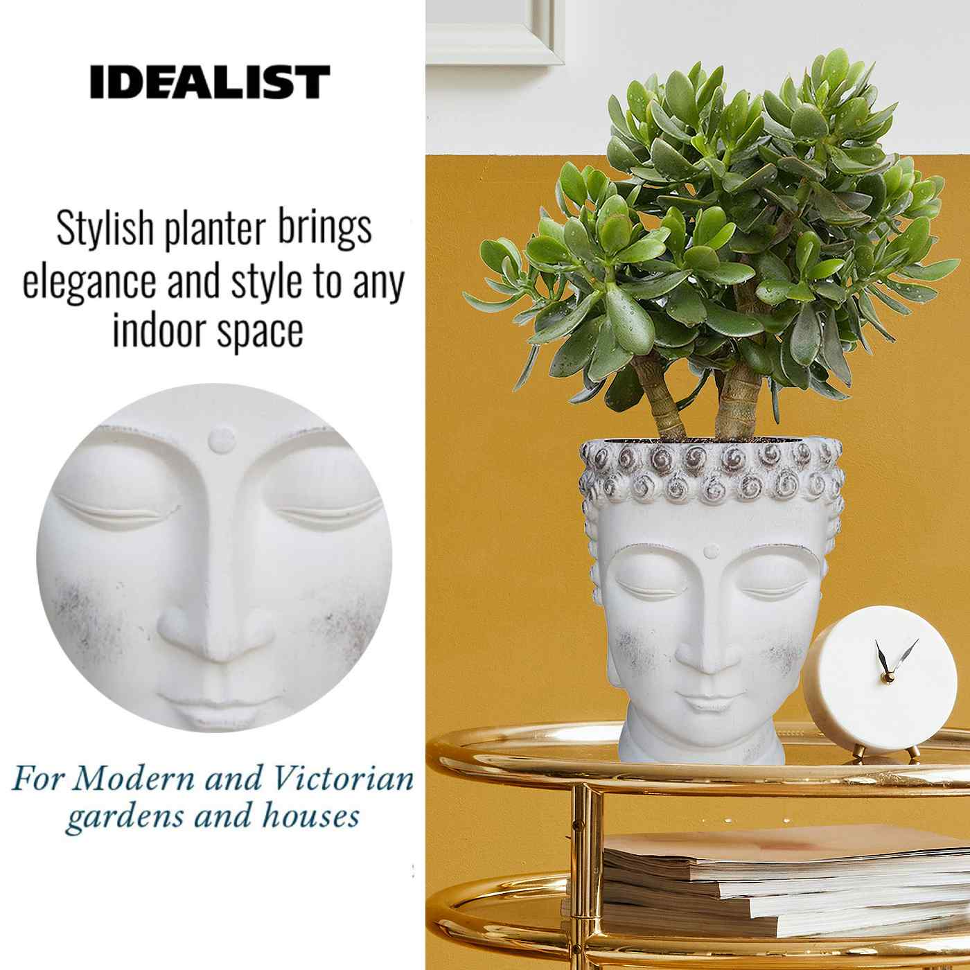 IDEALIST Lite Buddha Face Plant Pot Indoor