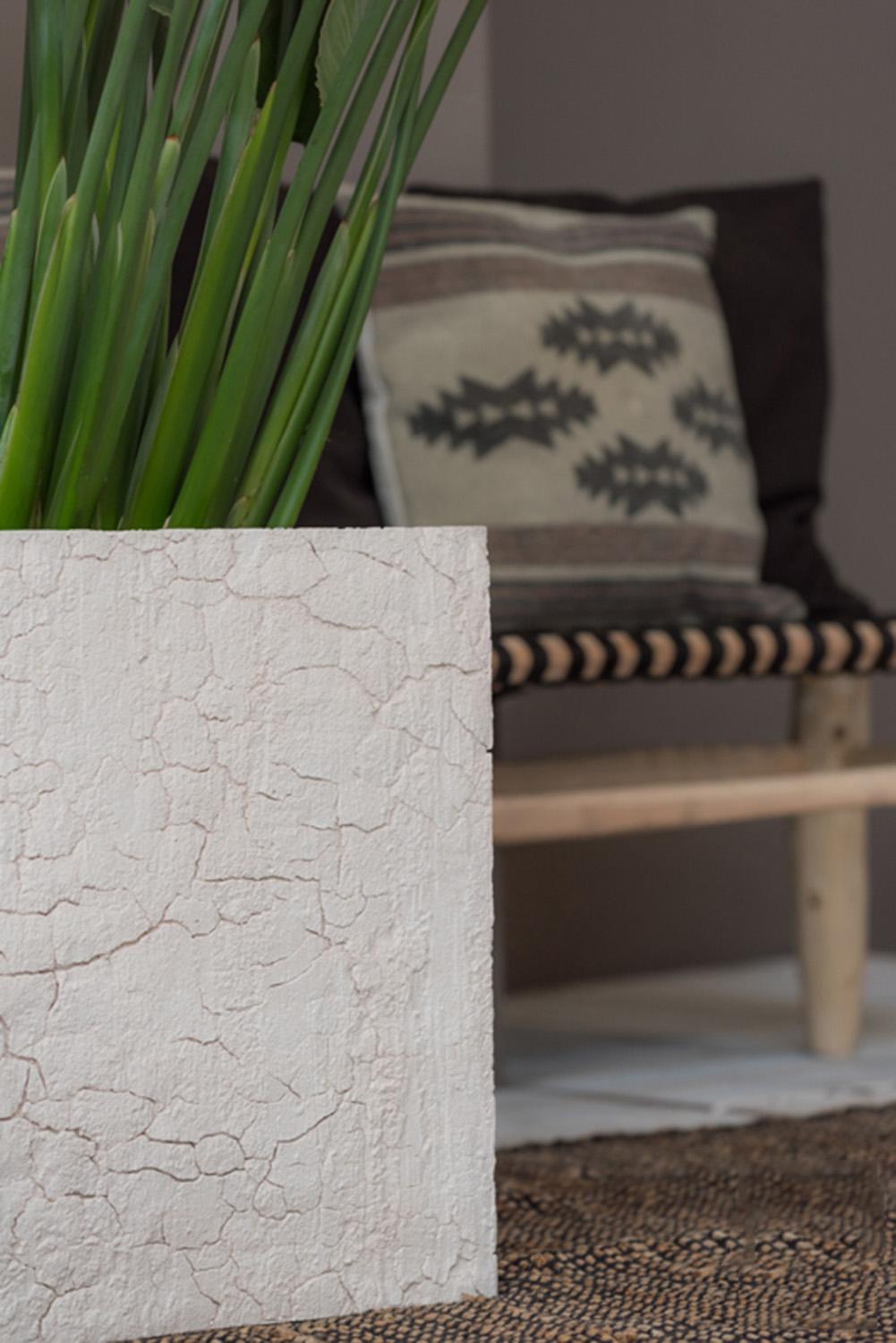 Fibrestone Jumbo Sundried Square Planter by Idealist Premium