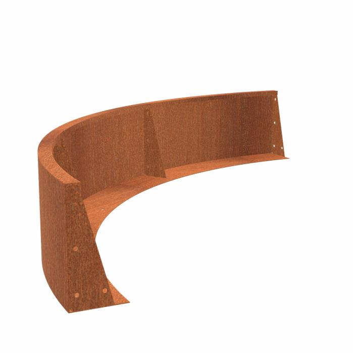 CorTen 3ml Retaining Wall Outside Curve