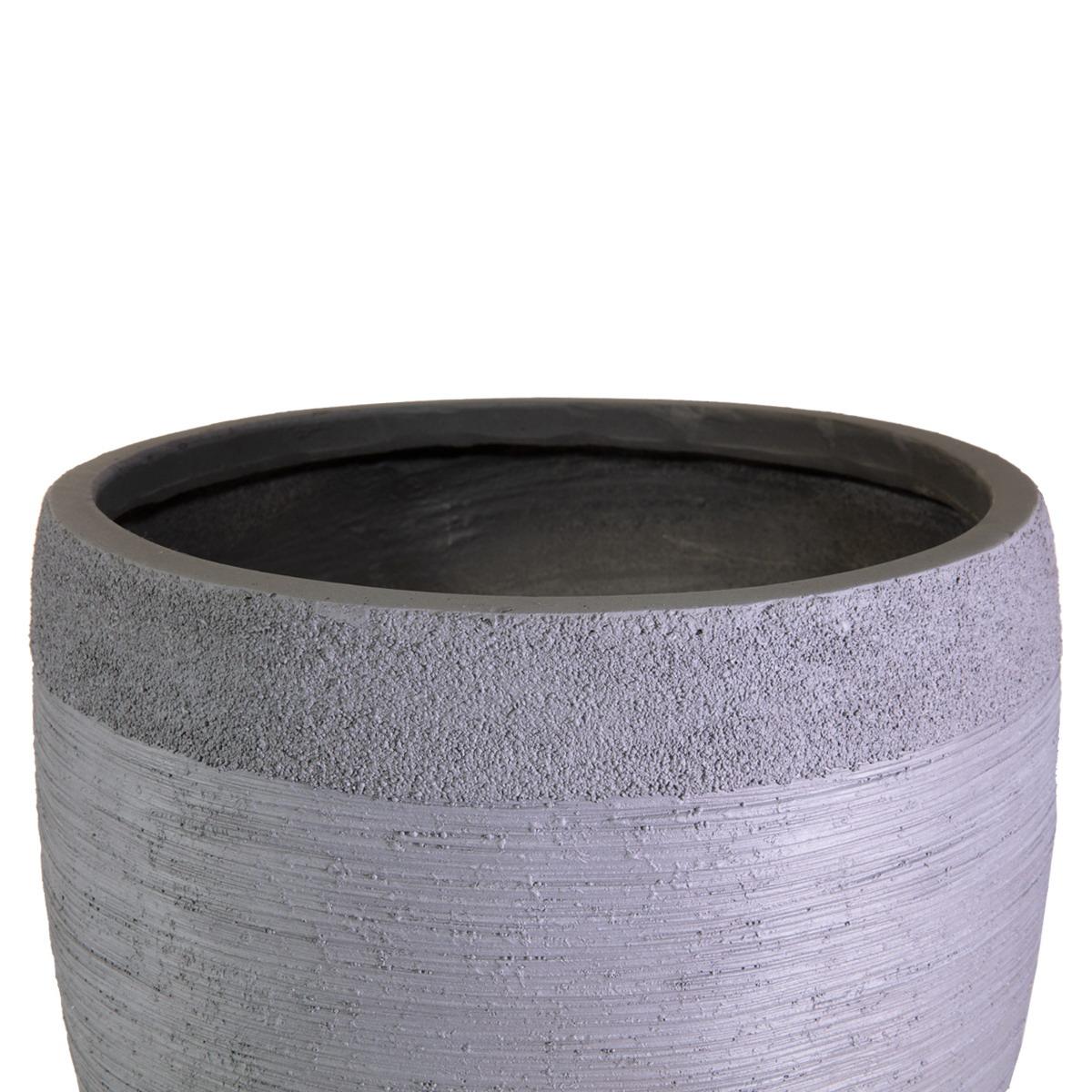 IDEALIST Lite Ribbed Light Concrete Vase Planter