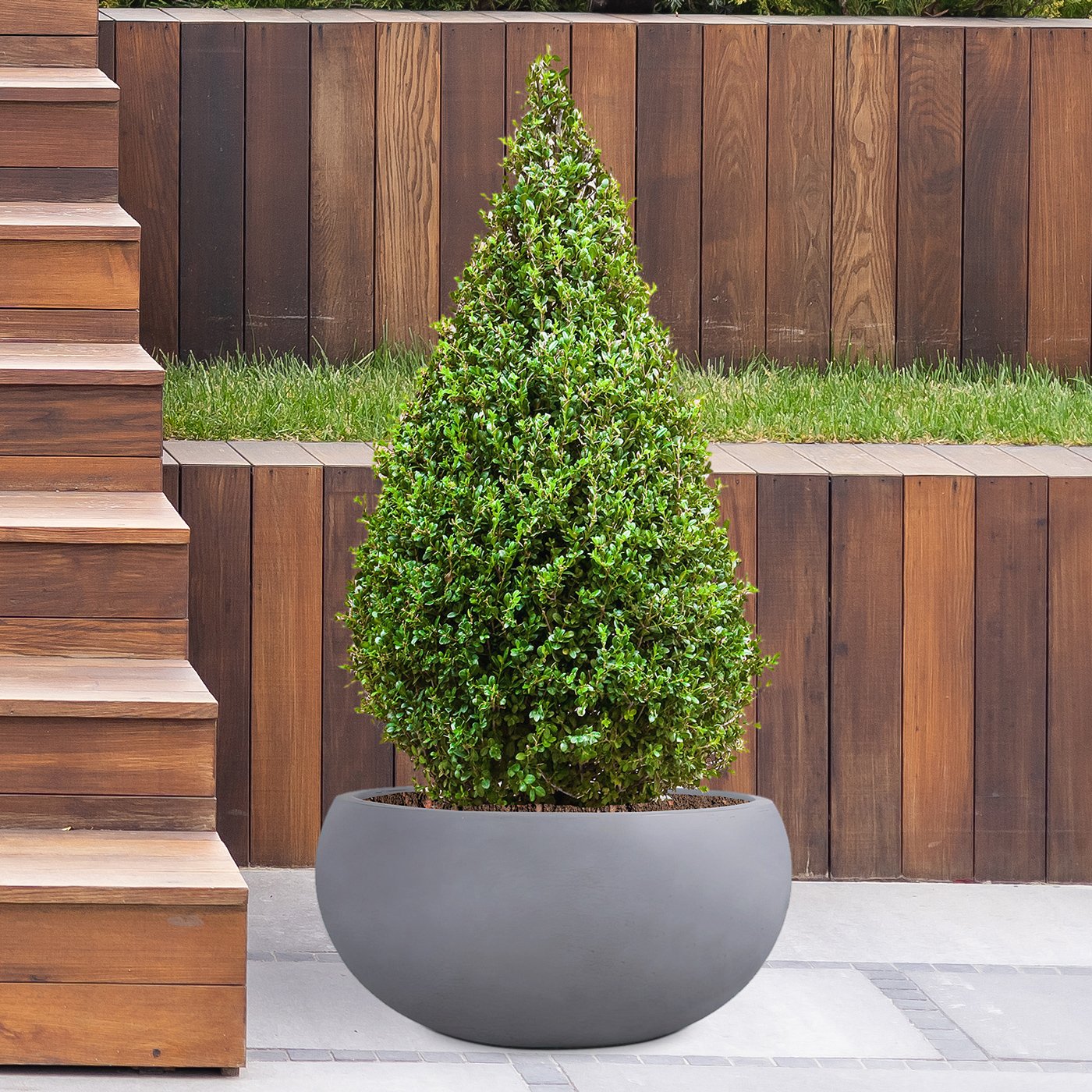 IDEALIST Lite Classic Smooth Bowl Outdoor Planter