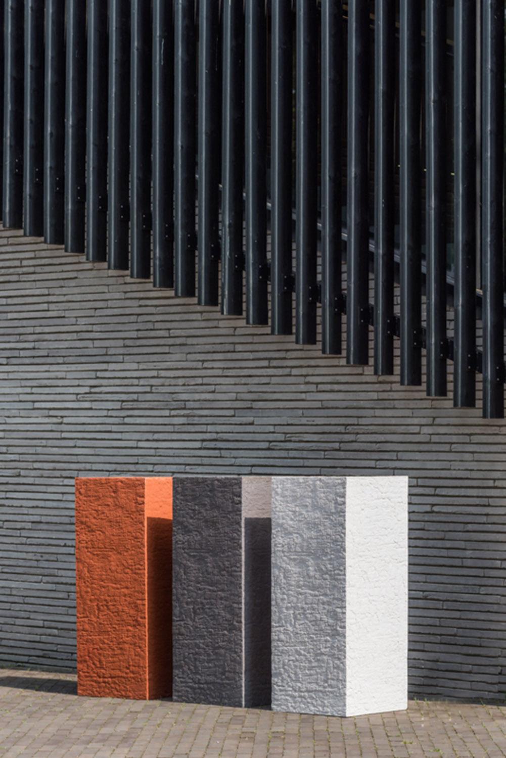 Tall Fiberstone Square Planter by Idealist Premium BOUVY