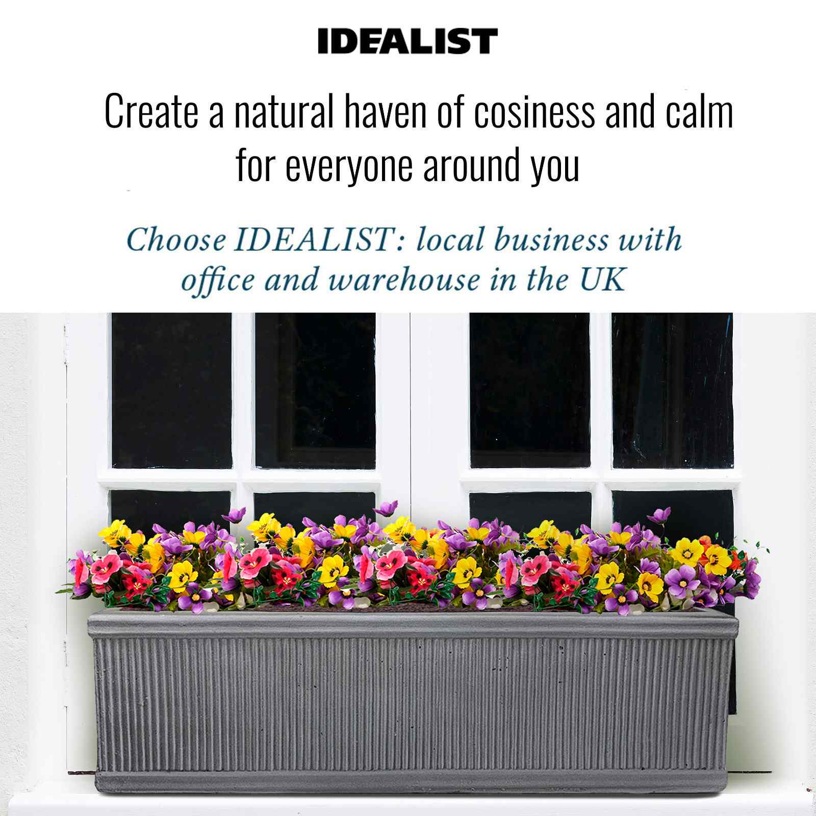 IDEALIST Lite Vertical Ribbed Vintage Style Window Box