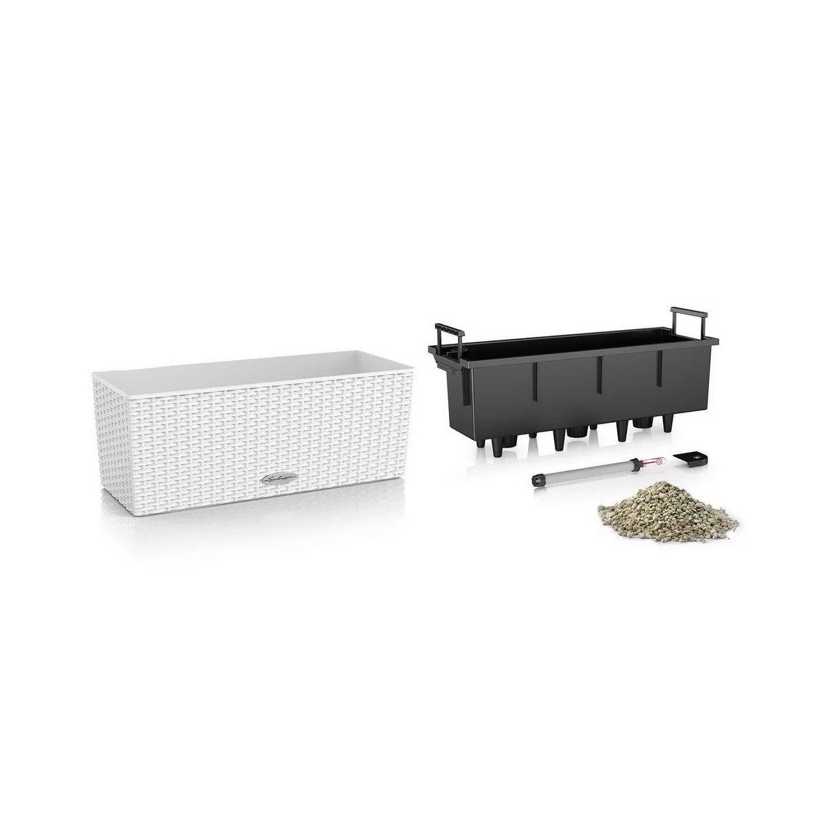 LECHUZA BALCONERA Cottage Trough Poly Resin Self-watering Planter