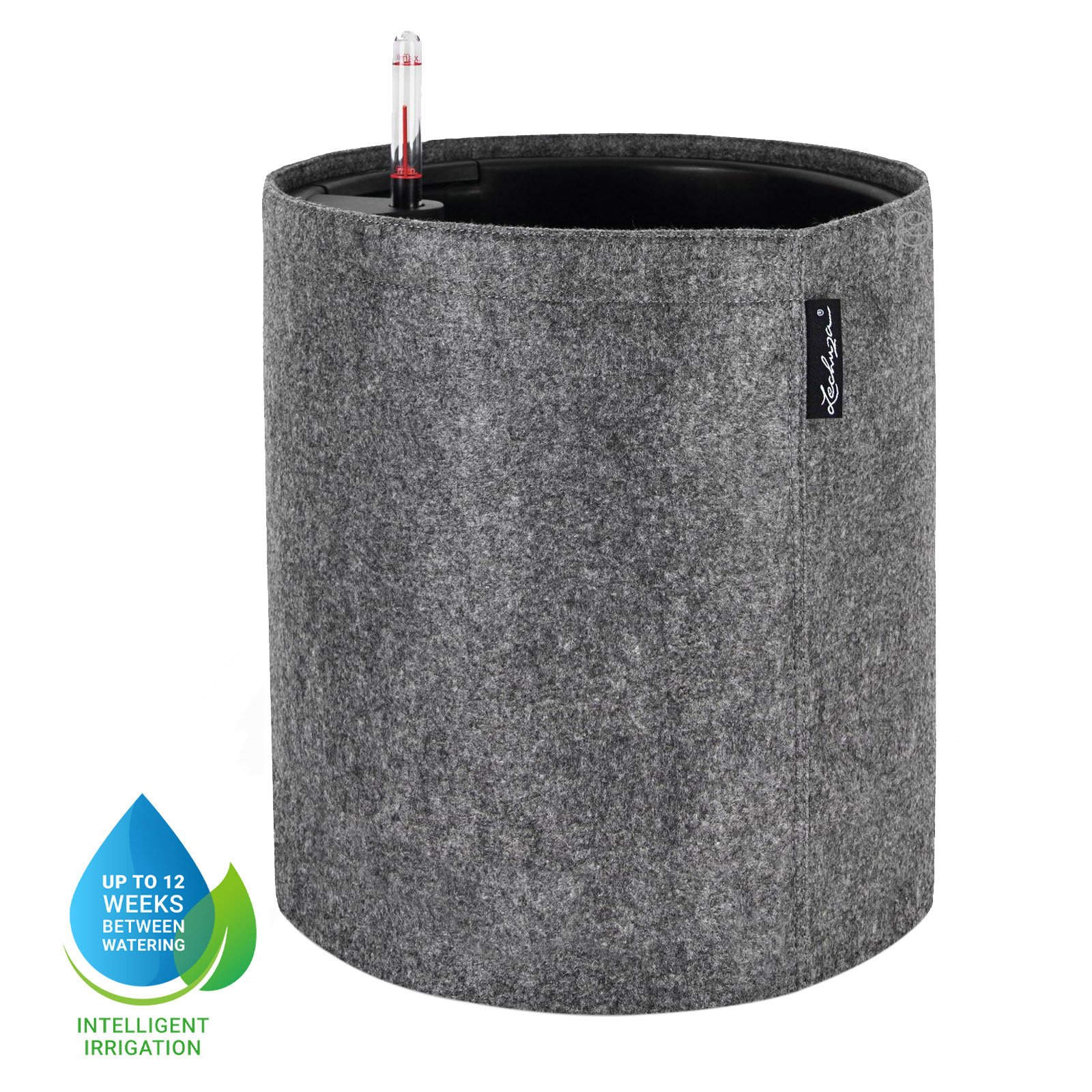 LECHUZA TRENDCOVER Round Self-watering Planter