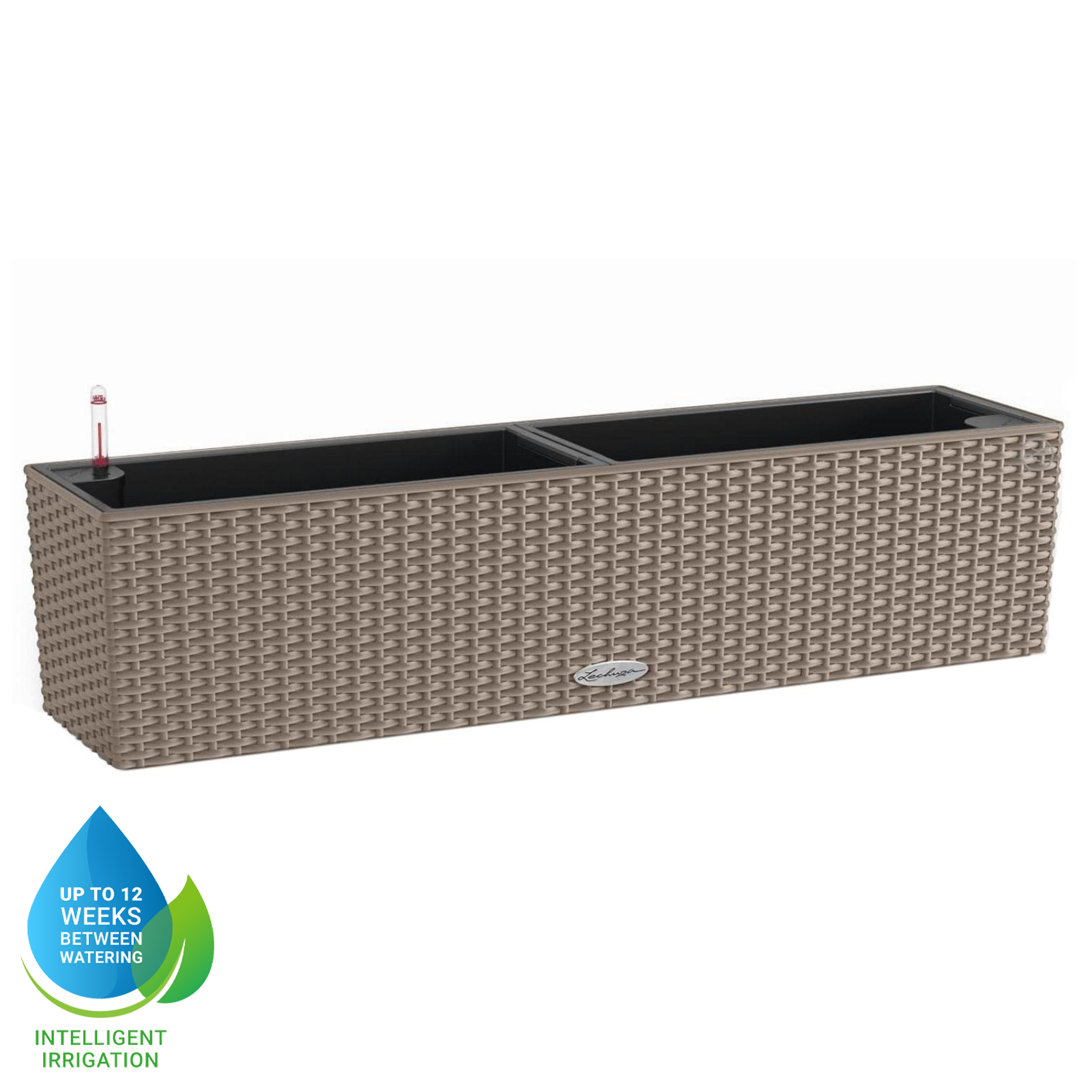 LECHUZA BALCONERA Cottage Trough Poly Resin Self-watering Planter
