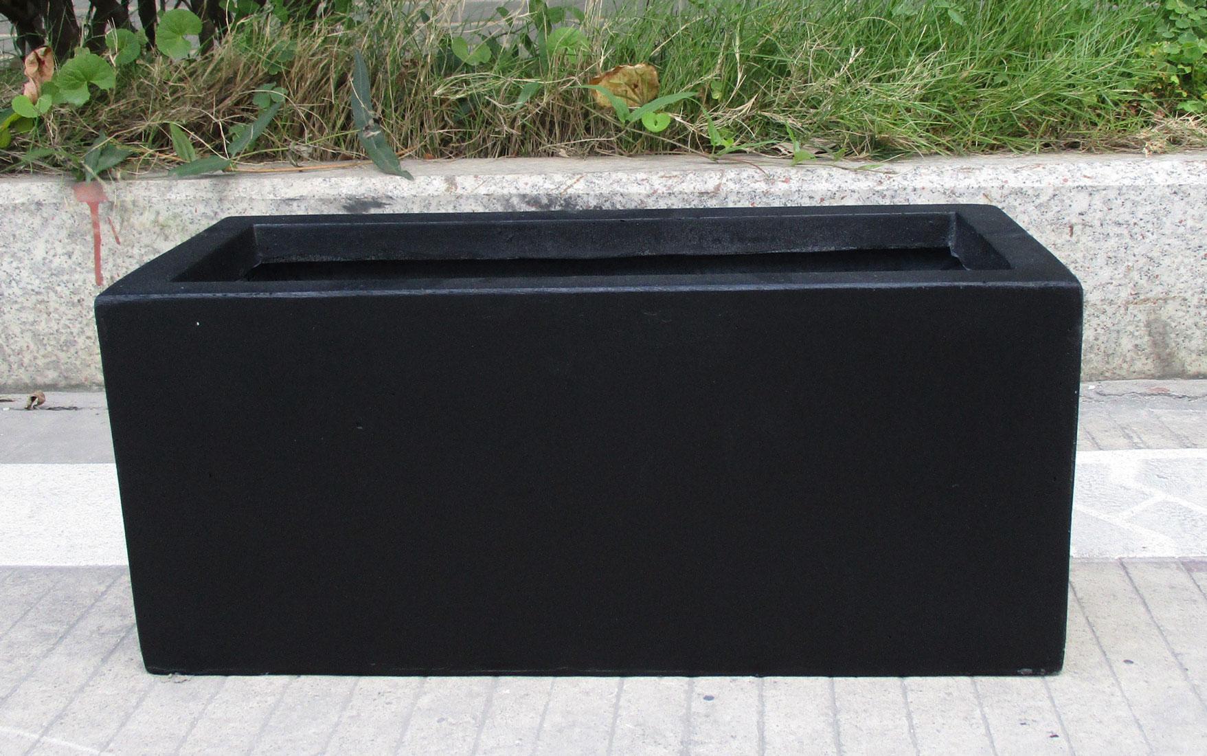 IDEALIST Lite Contemporary Light Concrete Trough Planter