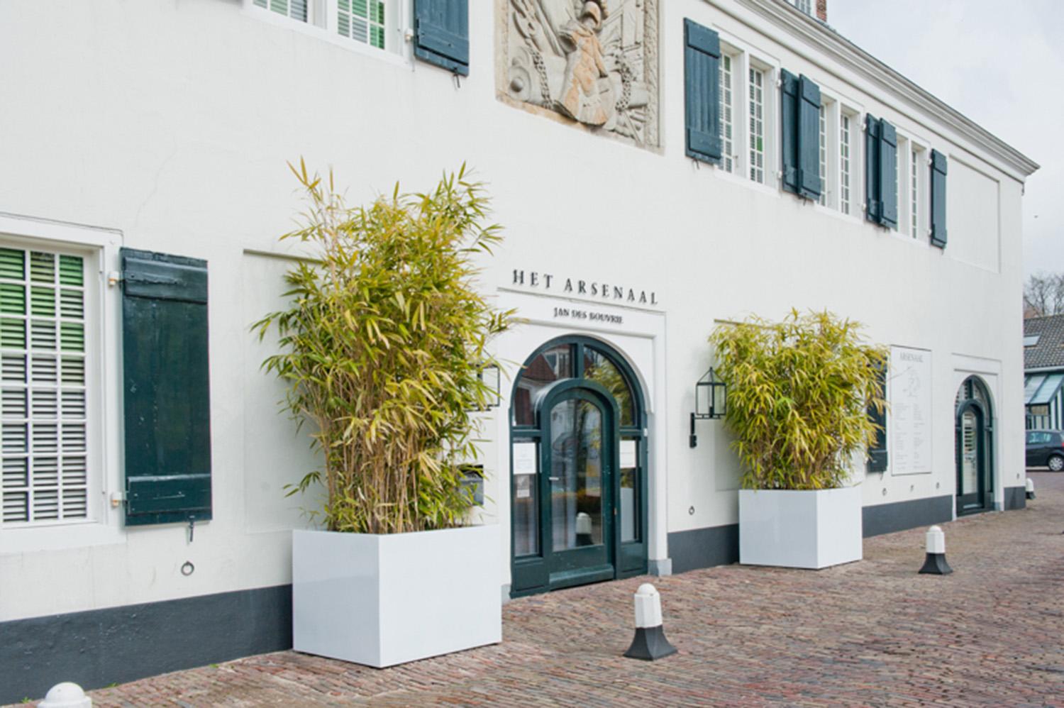 Square Fiberstone Planter by Idealist Premium JUMBO Glossy