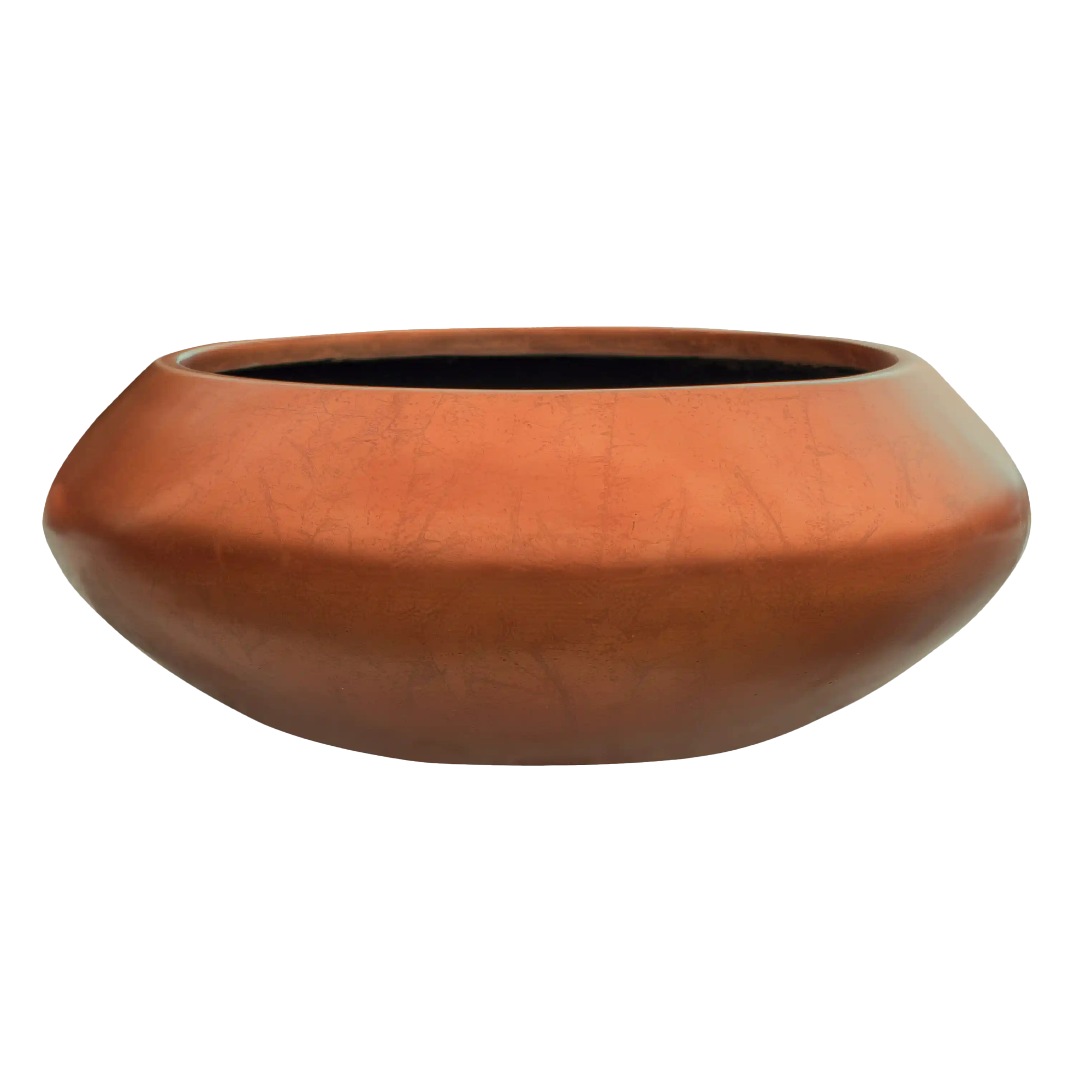 Silver Leaf Bowl Planter | Round Indoor Plant Pot