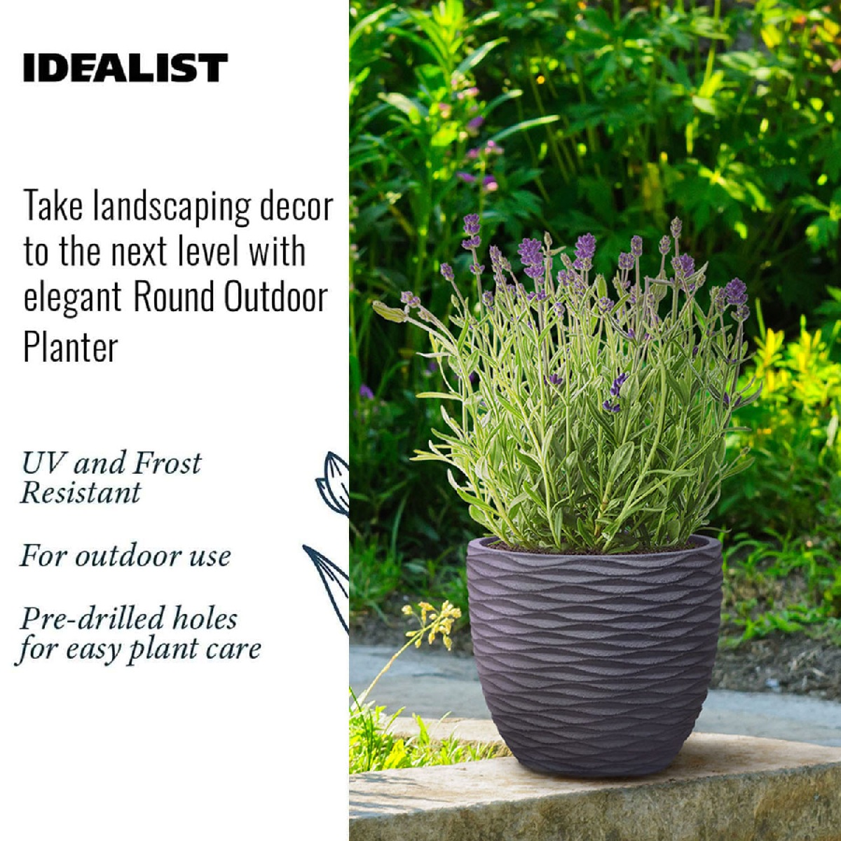 IDEALIST Lite Wave Style Outdoor Egg Planter