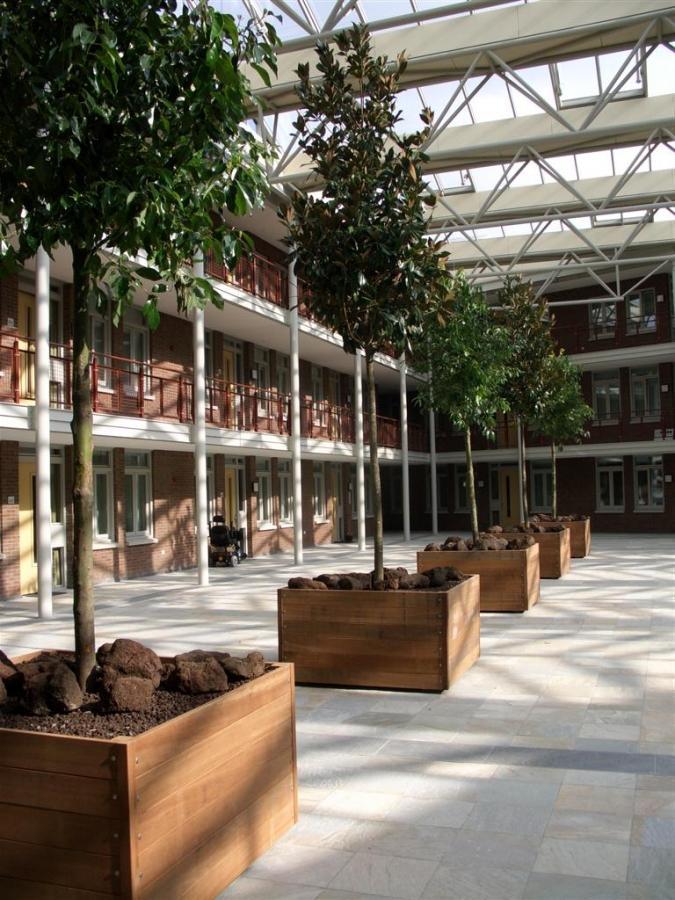 Sevilla Rhombus Outdoor Hardwood Square Planter