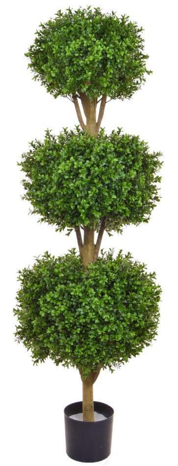 Topiary New Buxus Triple Ball UV-resistant Artificial Tree Plant