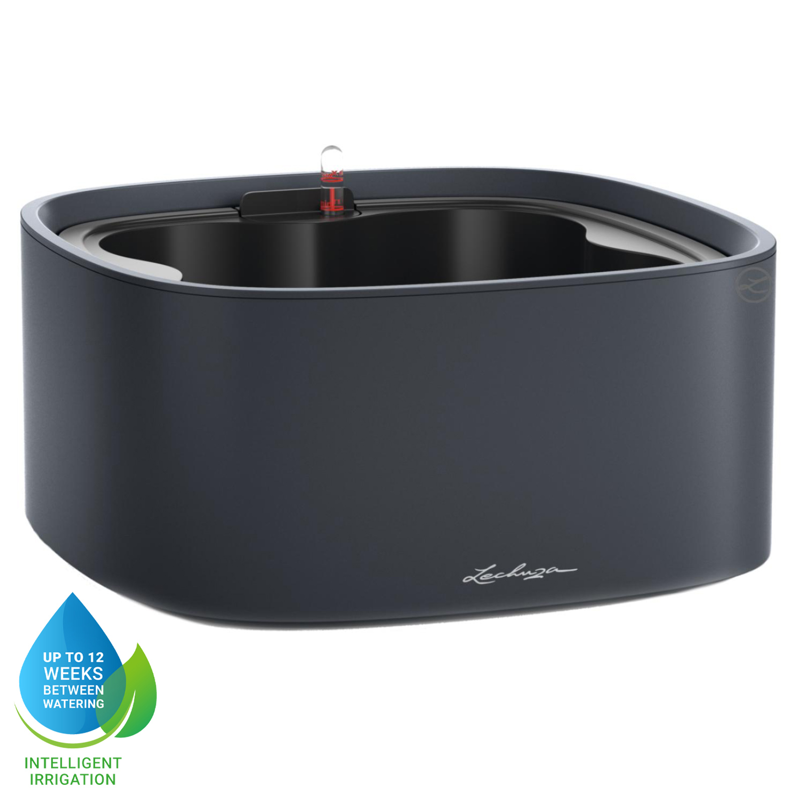 LECHUZA PILA Color Stick Square Poly Resin Self-watering Planter