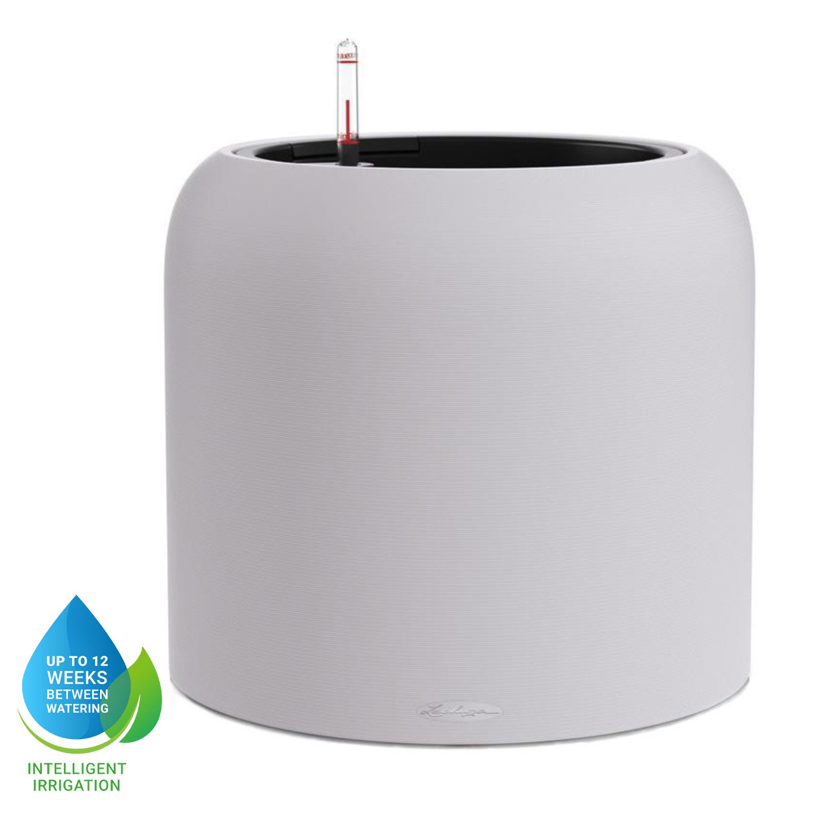 LECHUZA HAVALO Round Poly Resin Self-watering Planter