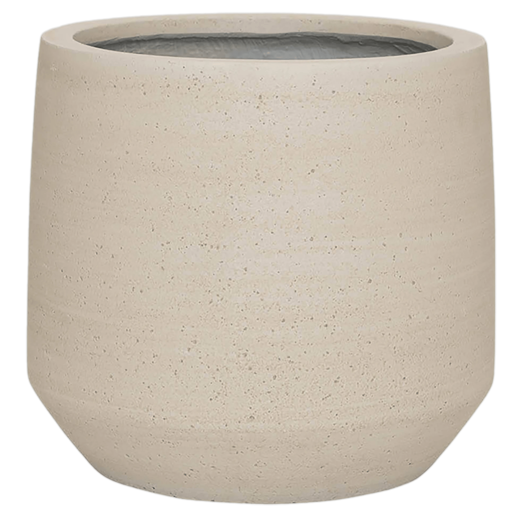 Cement & Stone Tapered Round Planter | Indoor and Outdoor Plant Pot