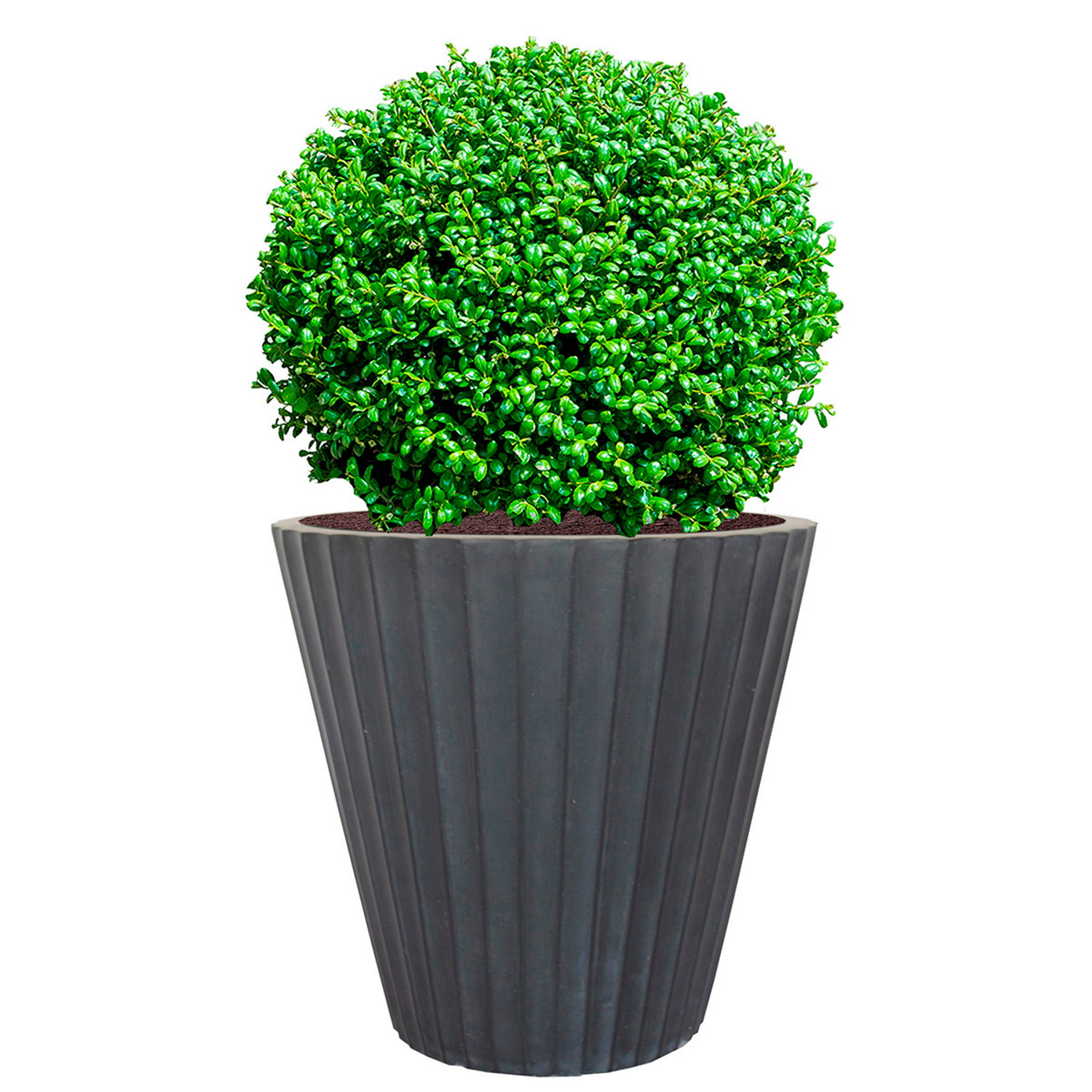 IDEALIST Lite Vintage Ribbed Round Vase Outdoor Planter