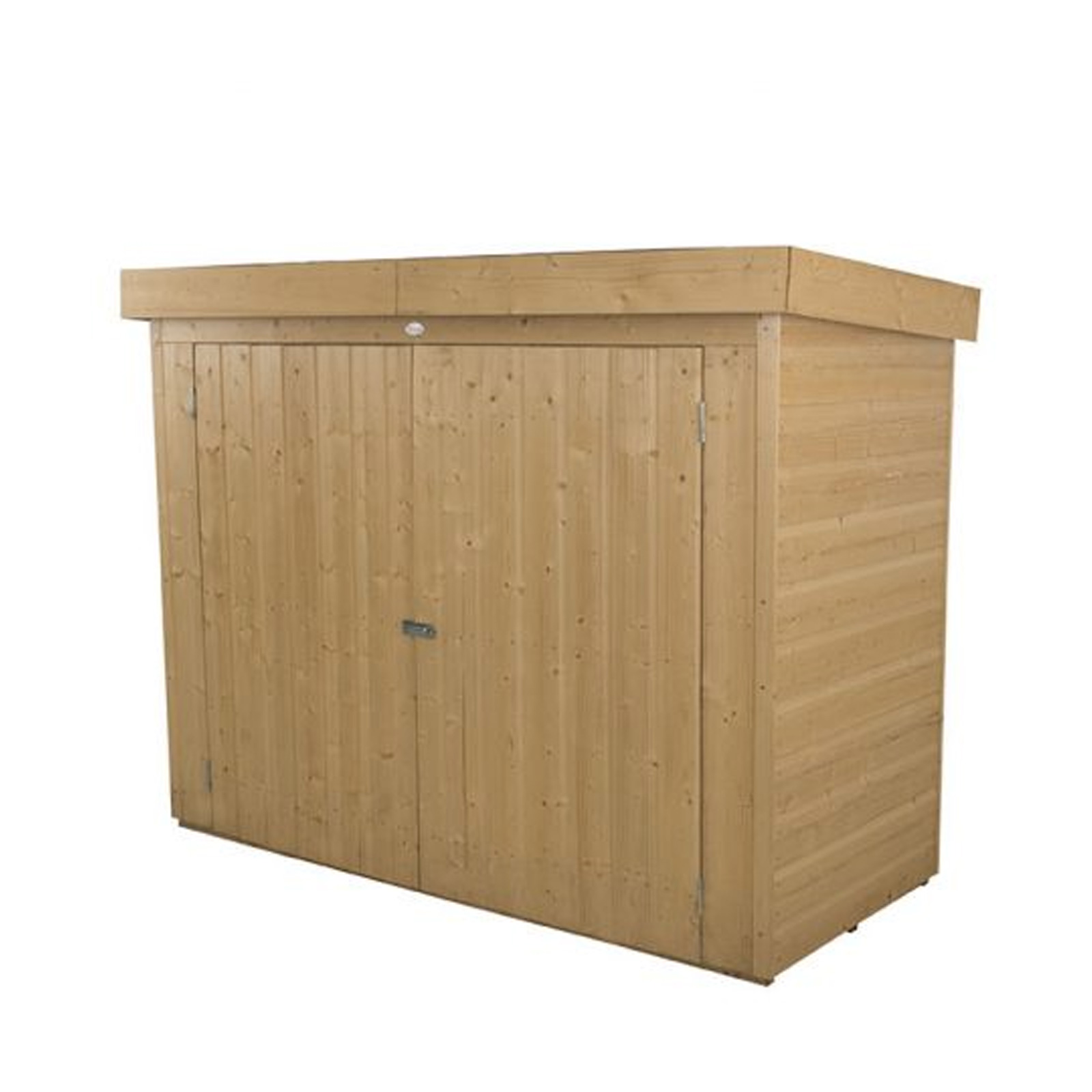 Installed Outdoor Pressure Treated Wooden Shiplap Pent Outdoor Store by Forest Garden