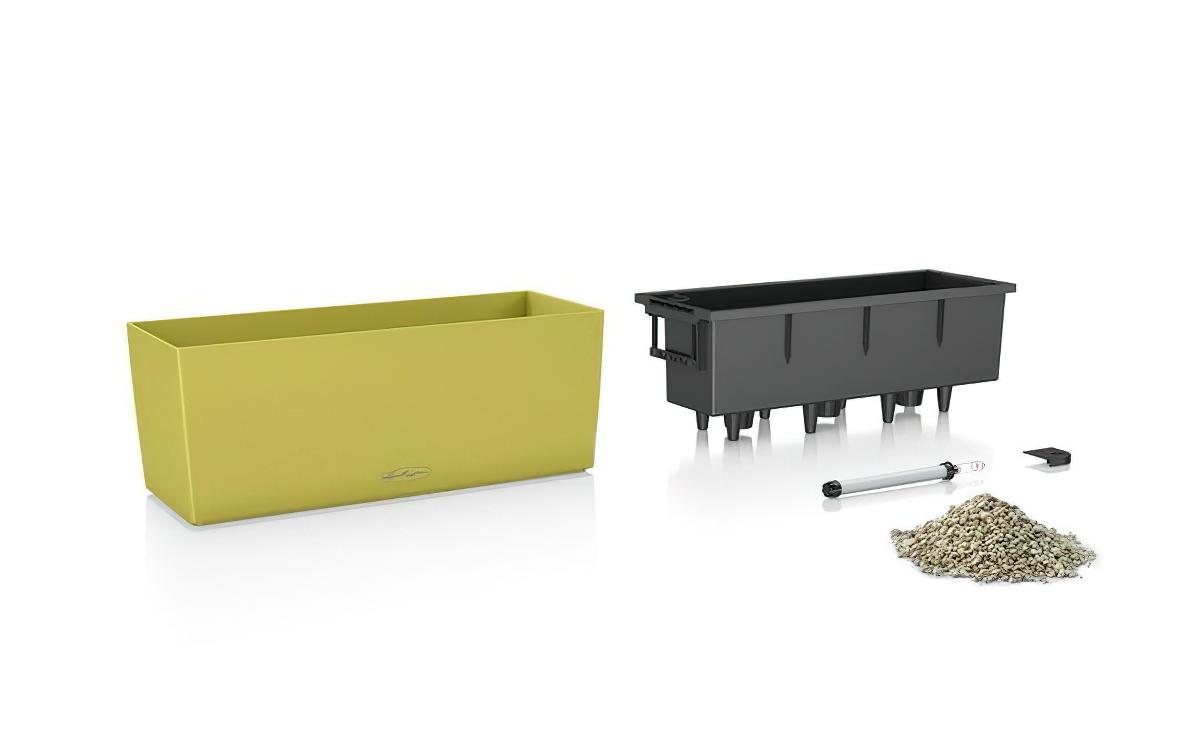 LECHUZA BALCONERA Color Trough Poly Resin Self-watering Planter Set