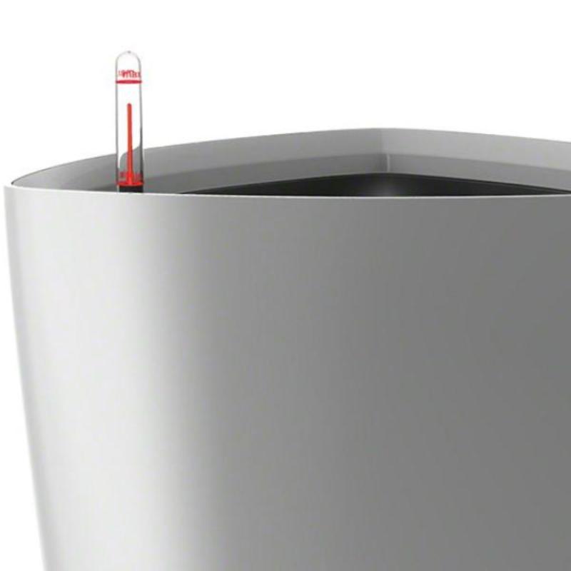 LECHUZA Delta Round Tall Poly Resin Self-watering Planter