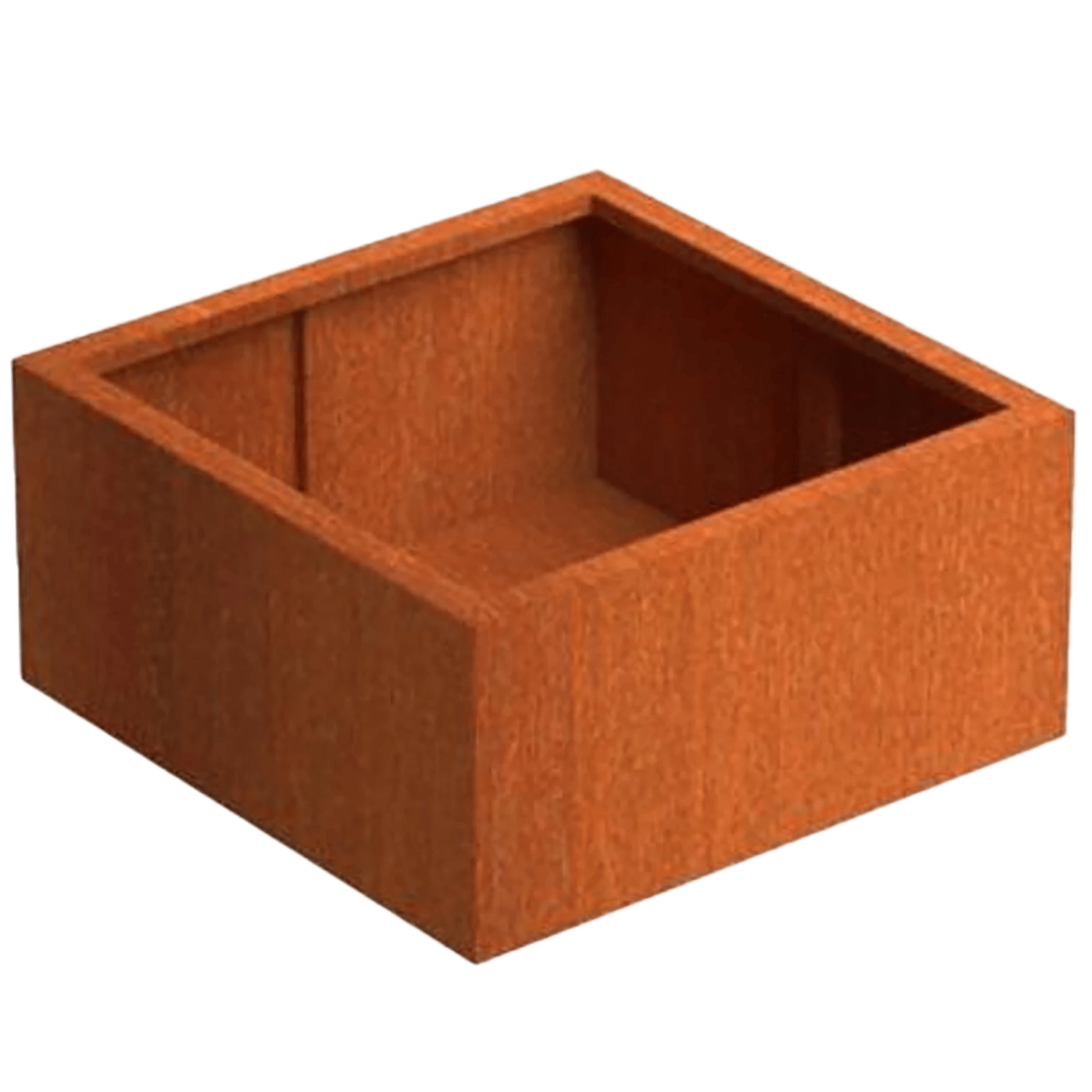 Andes Outdoor Corten Steel Square Planter