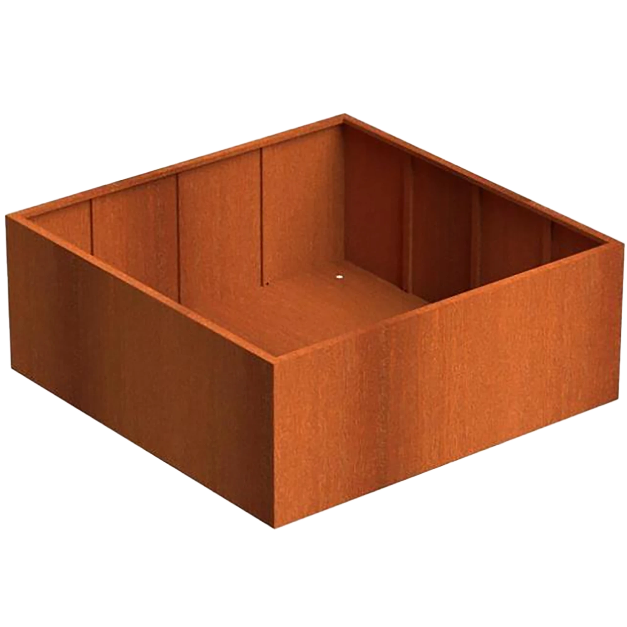 Andes Outdoor Corten Steel Square Planter