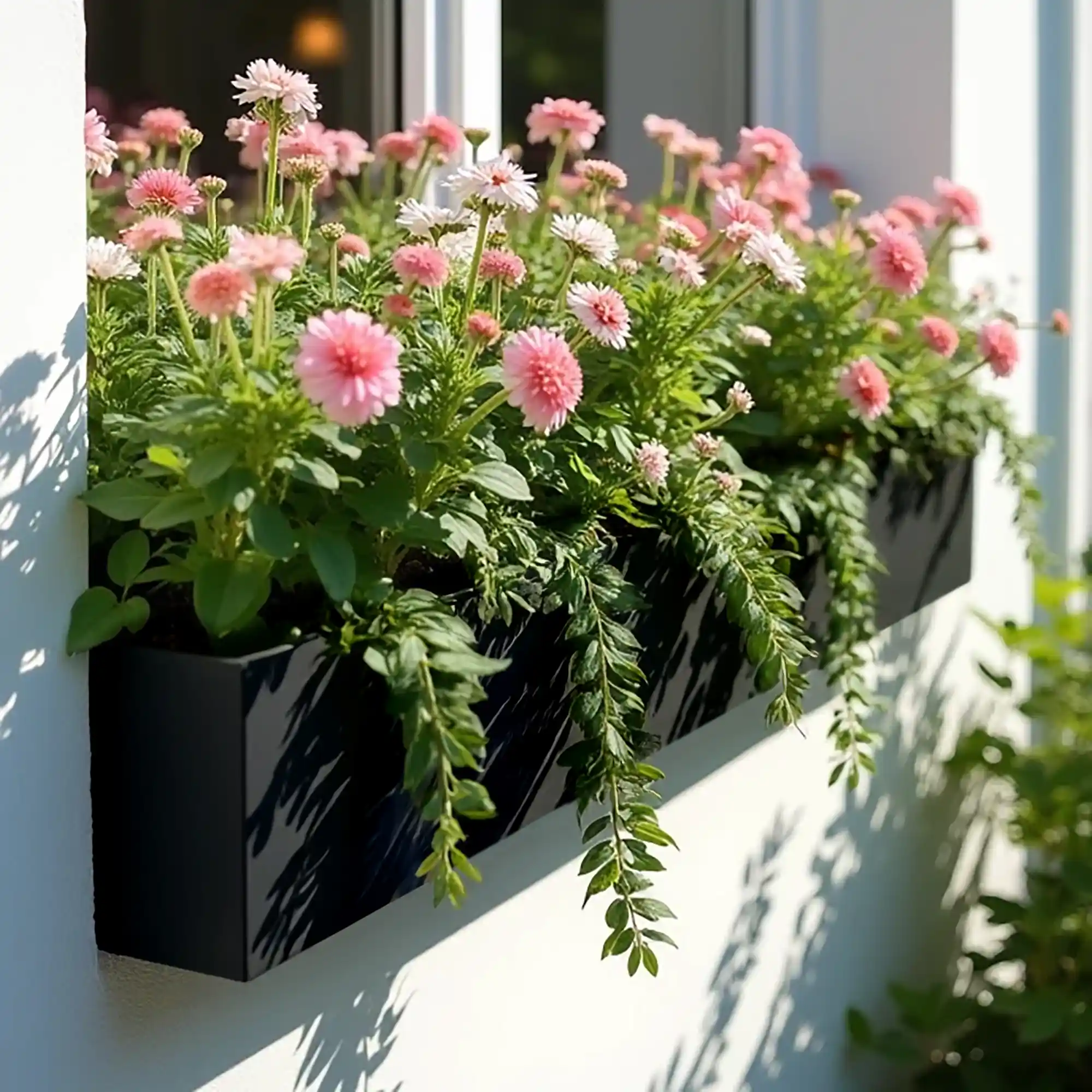 IDEALIST Lite Window Box Light Concrete Planter